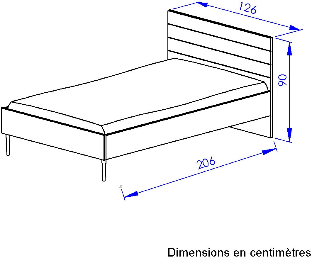 Gami Kinderbett »Bett 120 bzw. 140 bzw. 160 / 200«, (1 tlg.)