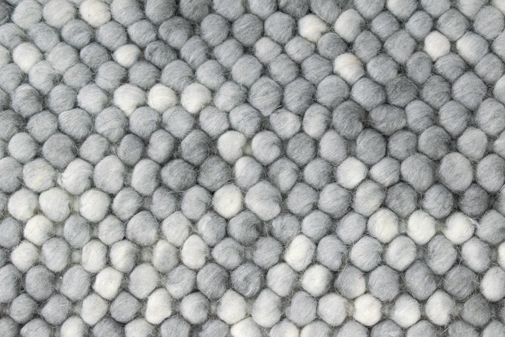 morgenland Wollteppich »Mosaik - Wollteppich«, rund, 2 mm Höhe, Sehr weicher Flor