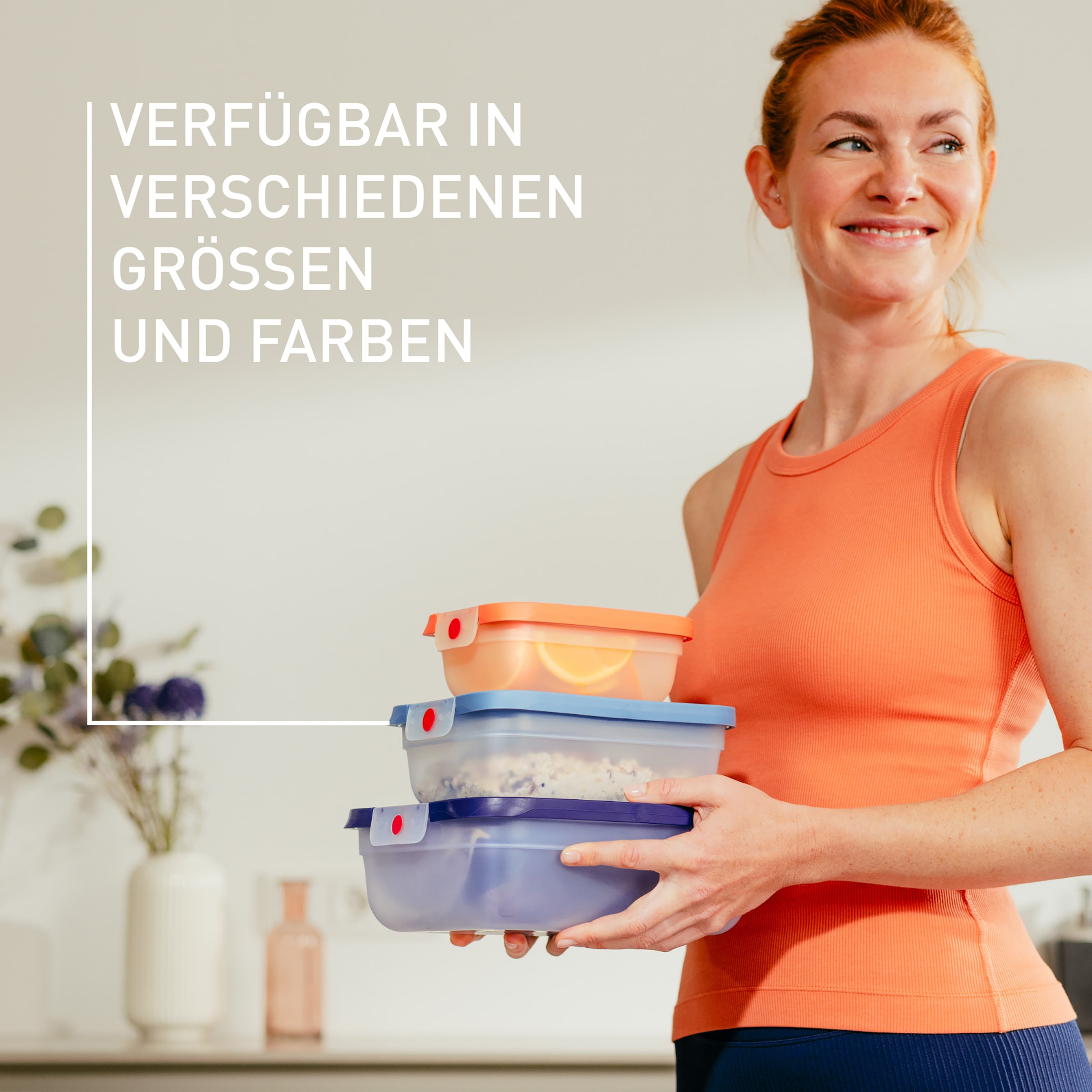 Emsa Frischhaltedose »oneClick« Set, 3 tlg. tlg. verschlossen mit nur 1 x Klick, 100% dicht, made in Germany