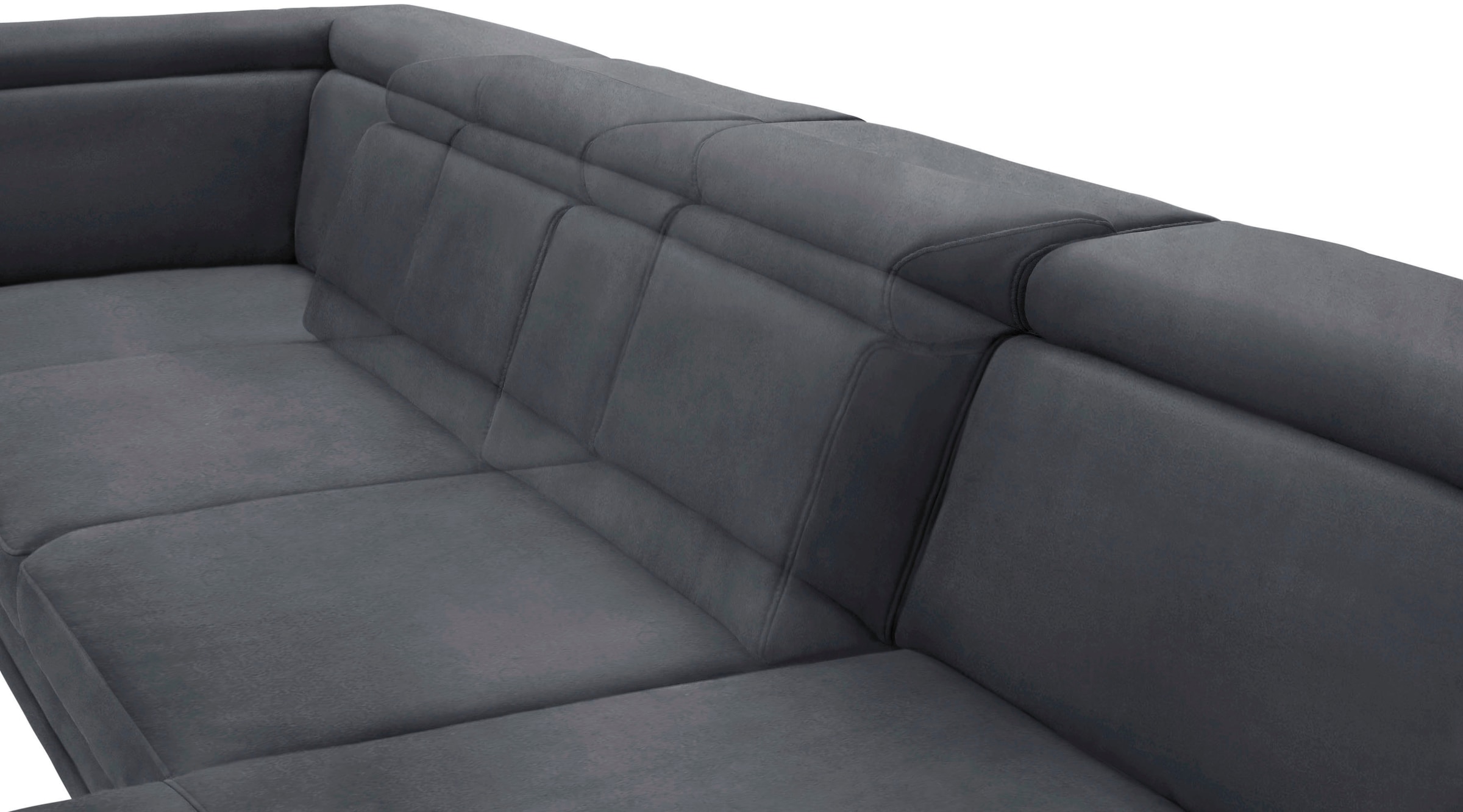 sit&more Wohnlandschaft »Scorpio U-Form«, inklusive Sitztiefenverstellung, mit Kopf- und Armteilverstellung