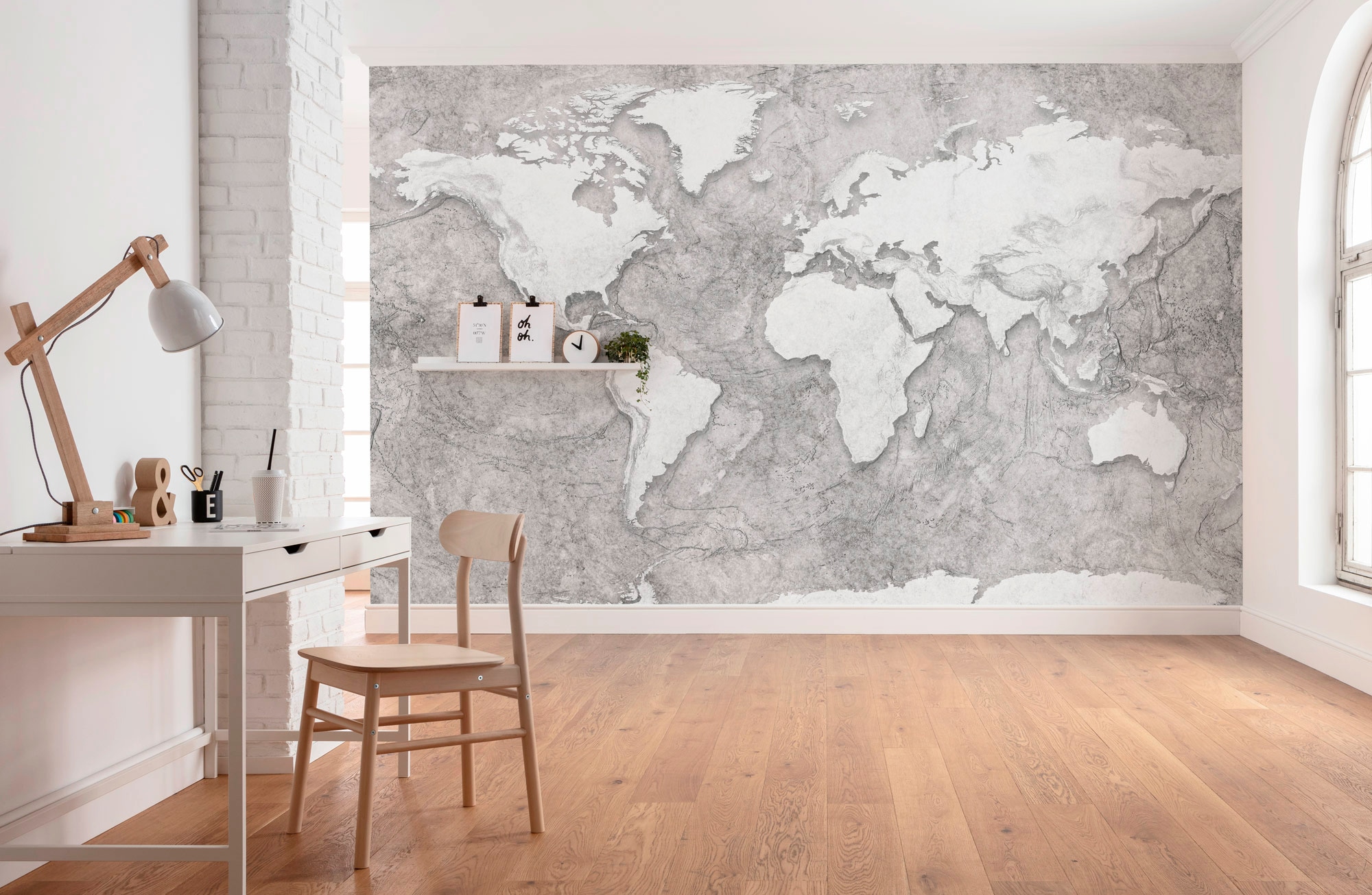 Komar Vliestapete »Digitaldruck Vlies -  World Relief - Größe 350 x 250 cm« bedruckt glatt Wohnzimmer, Schlafzimmer