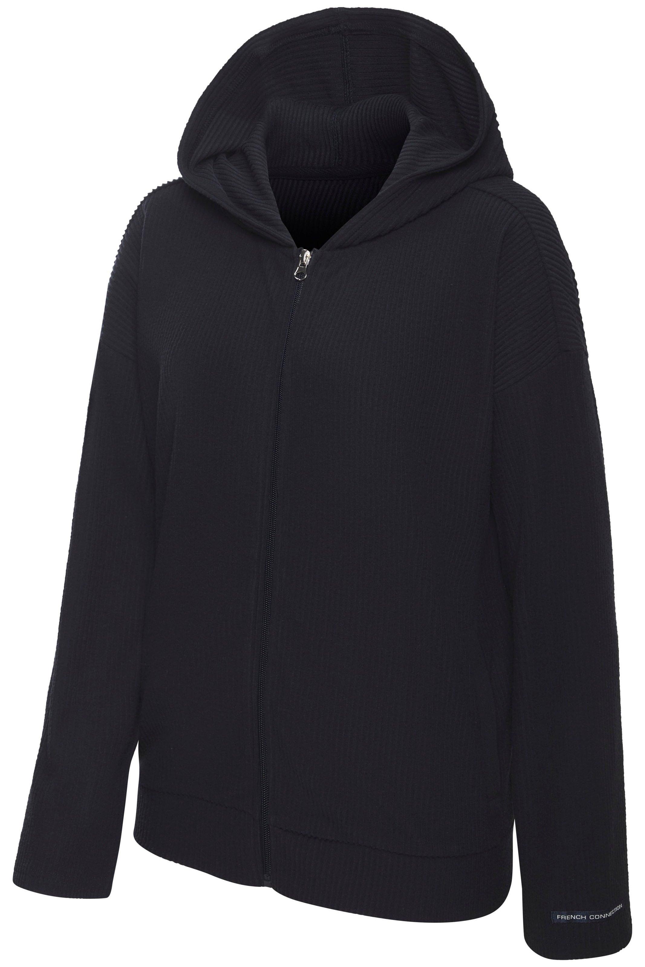 French Connection Sweatjacke, weiche Rippstruktur, Loungewear