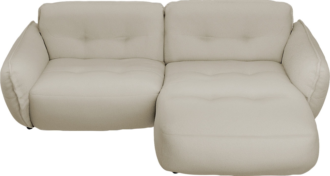 BETYPE Ecksofa »Be Fluffy«, Softes Sitzgefühl, moderne Kedernaht, hochwertiger Bezug