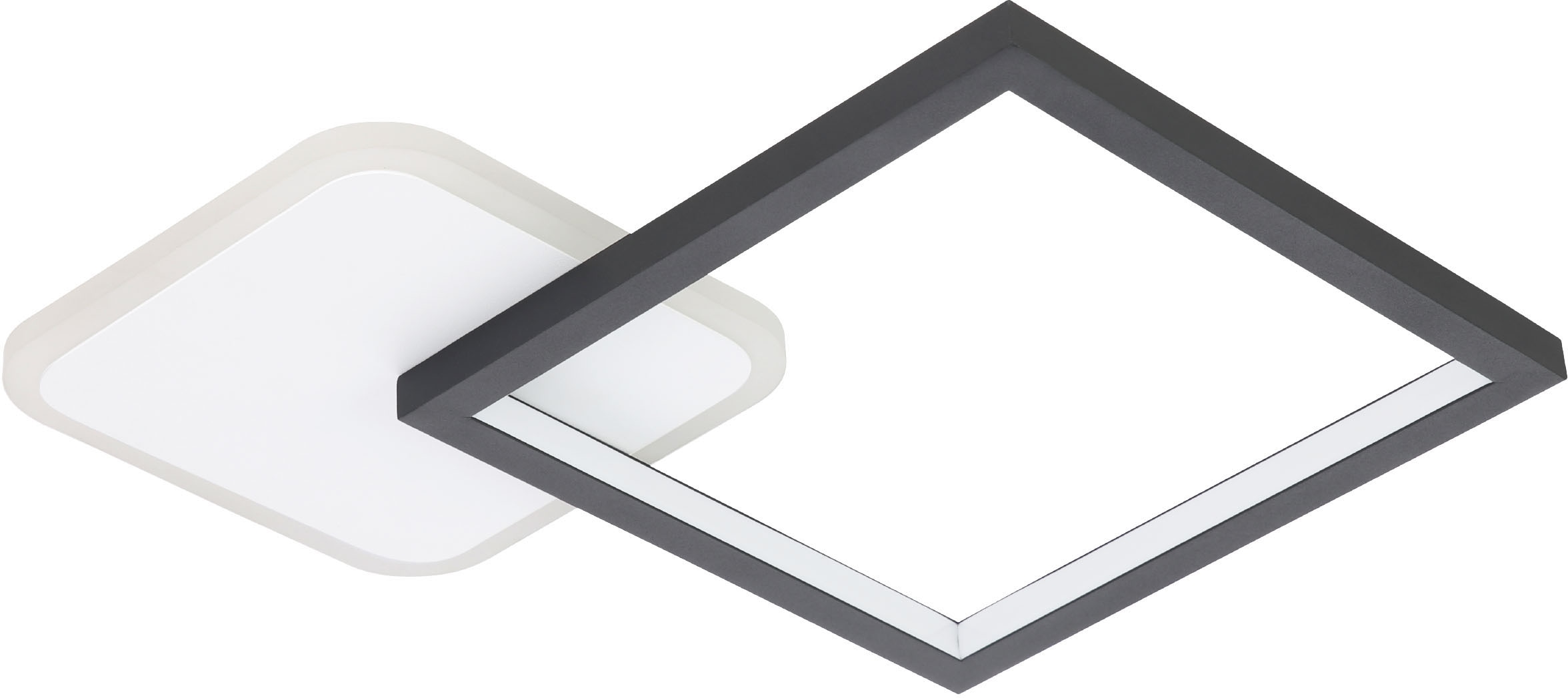 EGLO LED-Deckenleuchte »GAFARES« in schwarz und weiß aus Alu, Stahl / inkl. günstig online kaufen