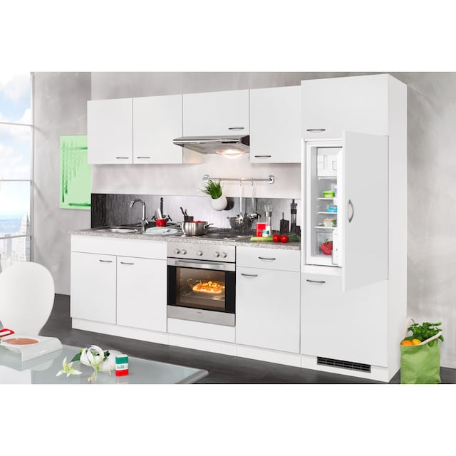 wiho Küchen Küchenzeile »Valencia«, mit E-Geräten, Breite 270 cm online  kaufen