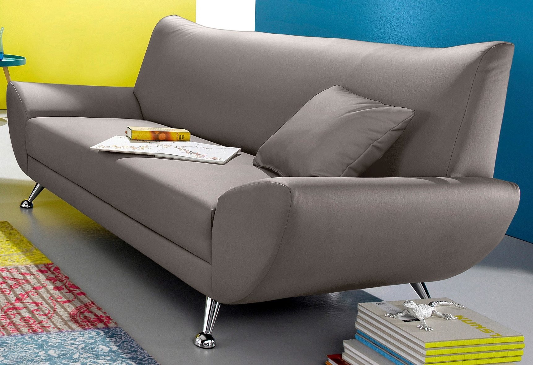 INOSIGN 3-Sitzer "Saltare elegant und komfortabel, toller Designfuß" günstig online kaufen