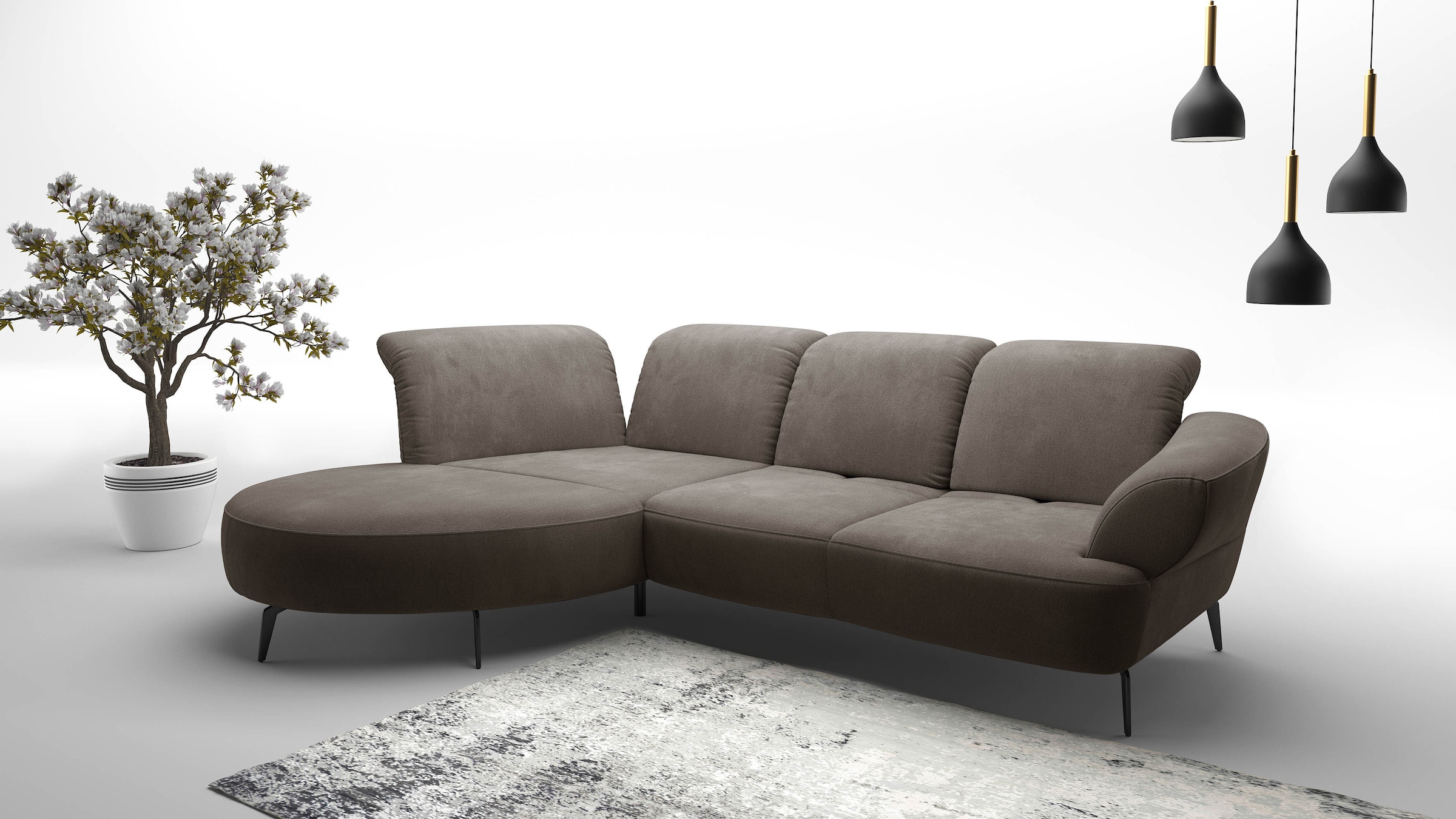 sit&more Ecksofa »Dance, L-Form, inkl. Sitztiefenverstellung« inkl. Click&S günstig online kaufen