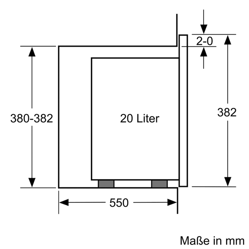 Constructa Einbau-Mikrowelle »CC4P91262«, Mikrowelle, 800 W