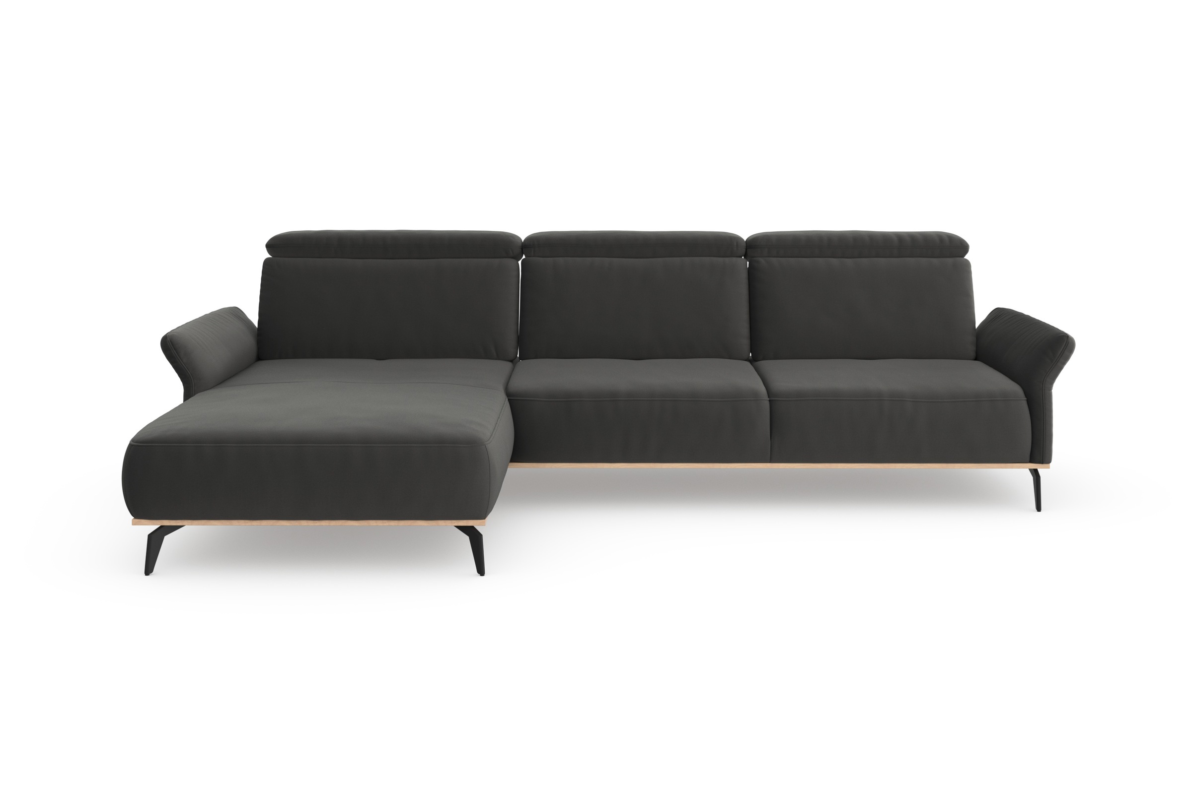 Places of Style Ecksofa »Fjord L-Form«, massiv, wahlweise mit Armlehnfunkti günstig online kaufen