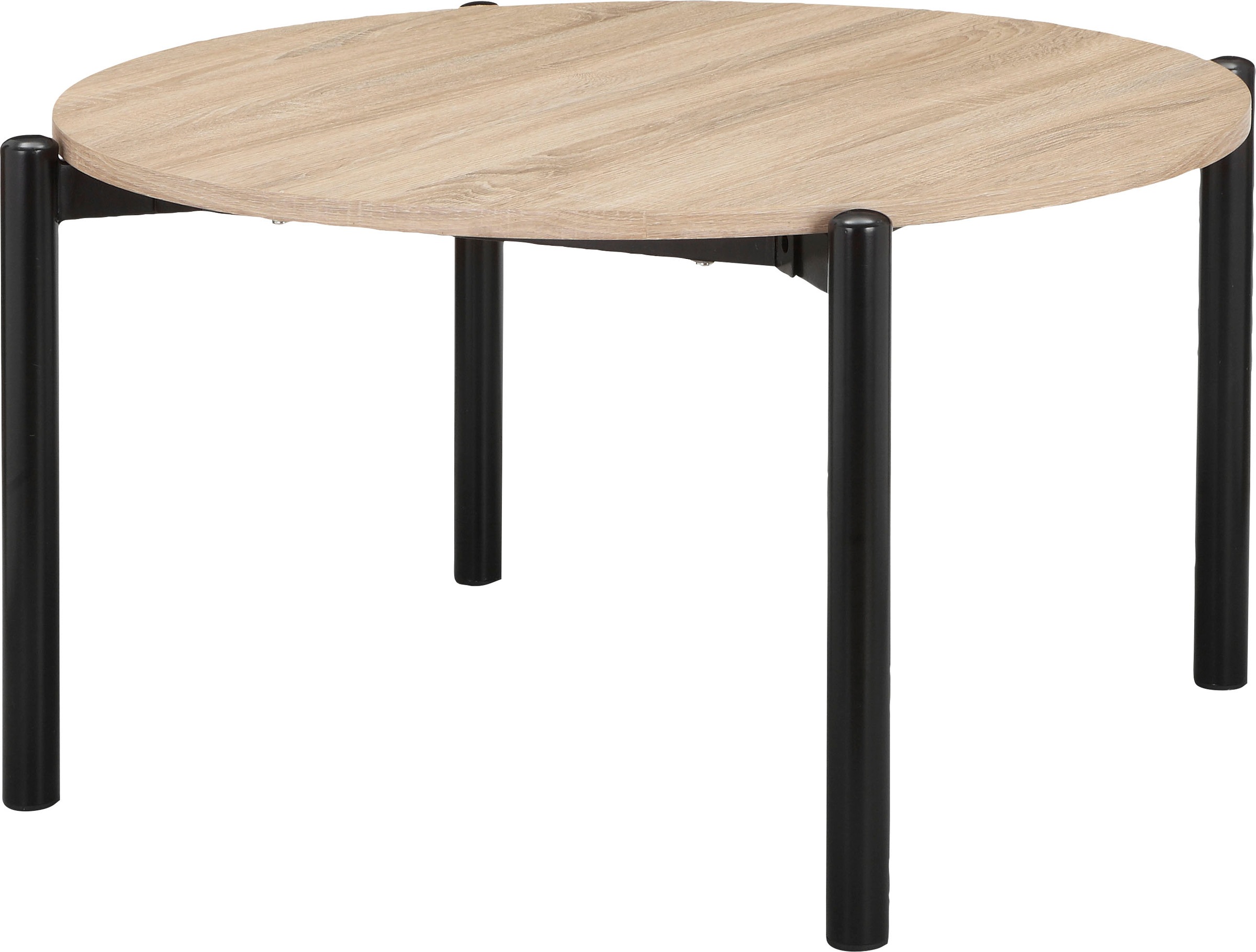 Home affaire Couchtisch "Retiers", (1 St.), Gestell aus Metall schwarz, Tis günstig online kaufen