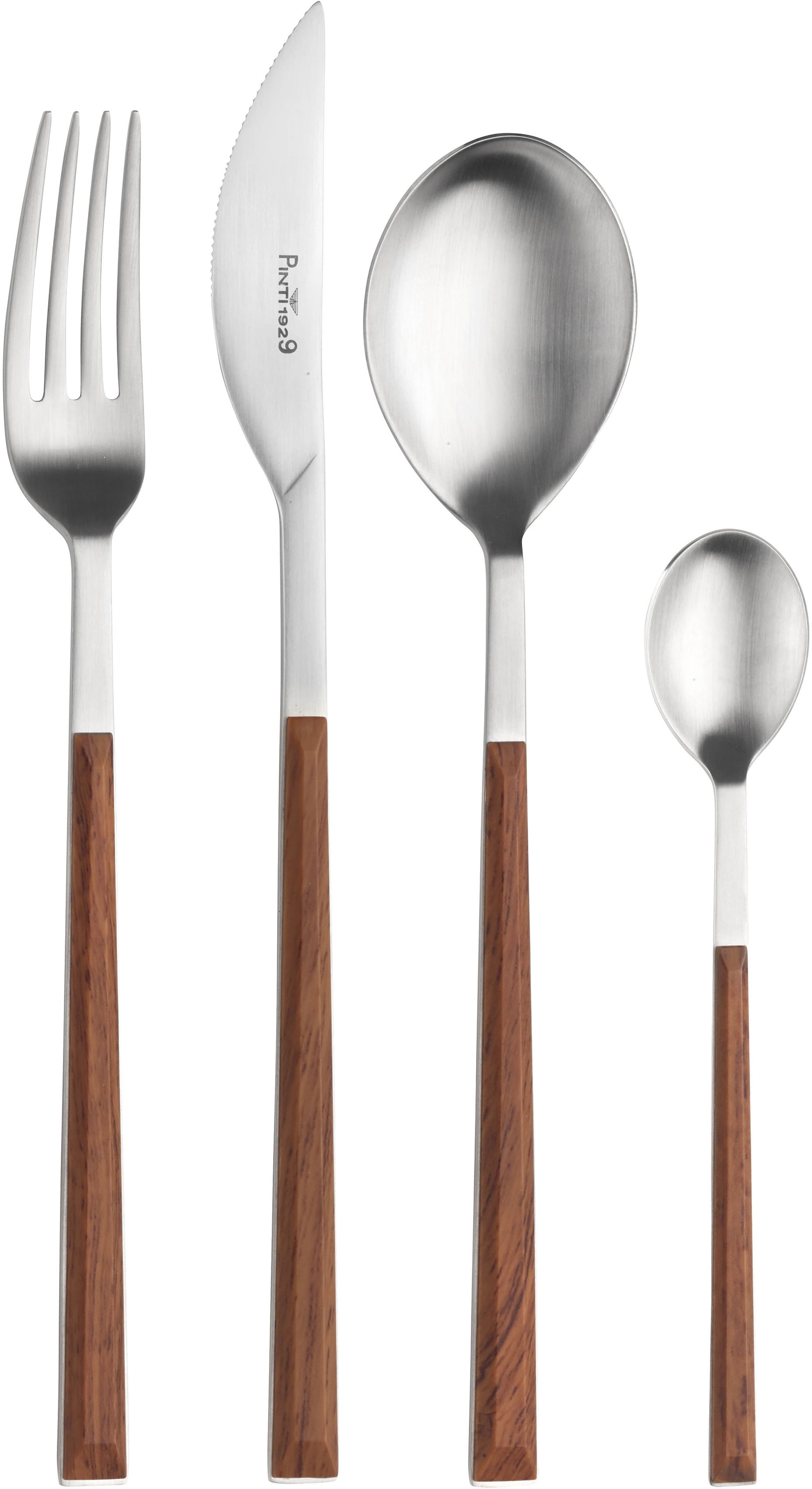 PINTINOX Besteck-Set »Sushi« Satiniert mit Kunststoffgriff in Holz-Optik günstig online kaufen