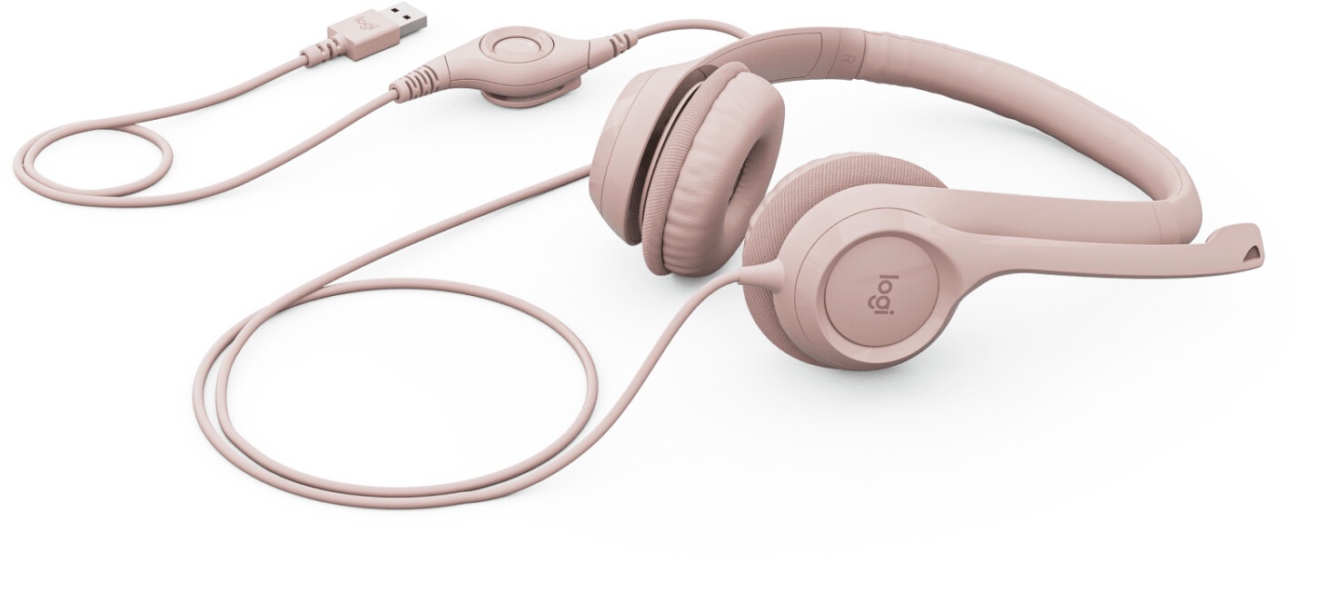 Logitech Headset »H390 USB Computer Headset - ROSE - EMEA«