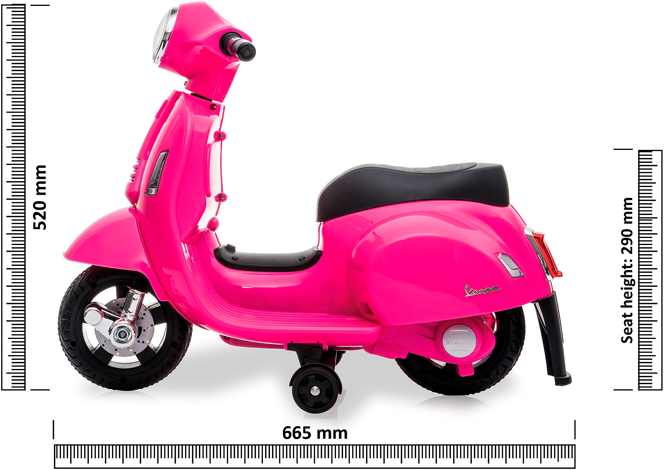 Jamara Elektro-Kinderroller »Ride-on Vespa Mini, Li-Power 8.4« ab 18 Monaten bis 25 kg mit Licht und manueller Hupe