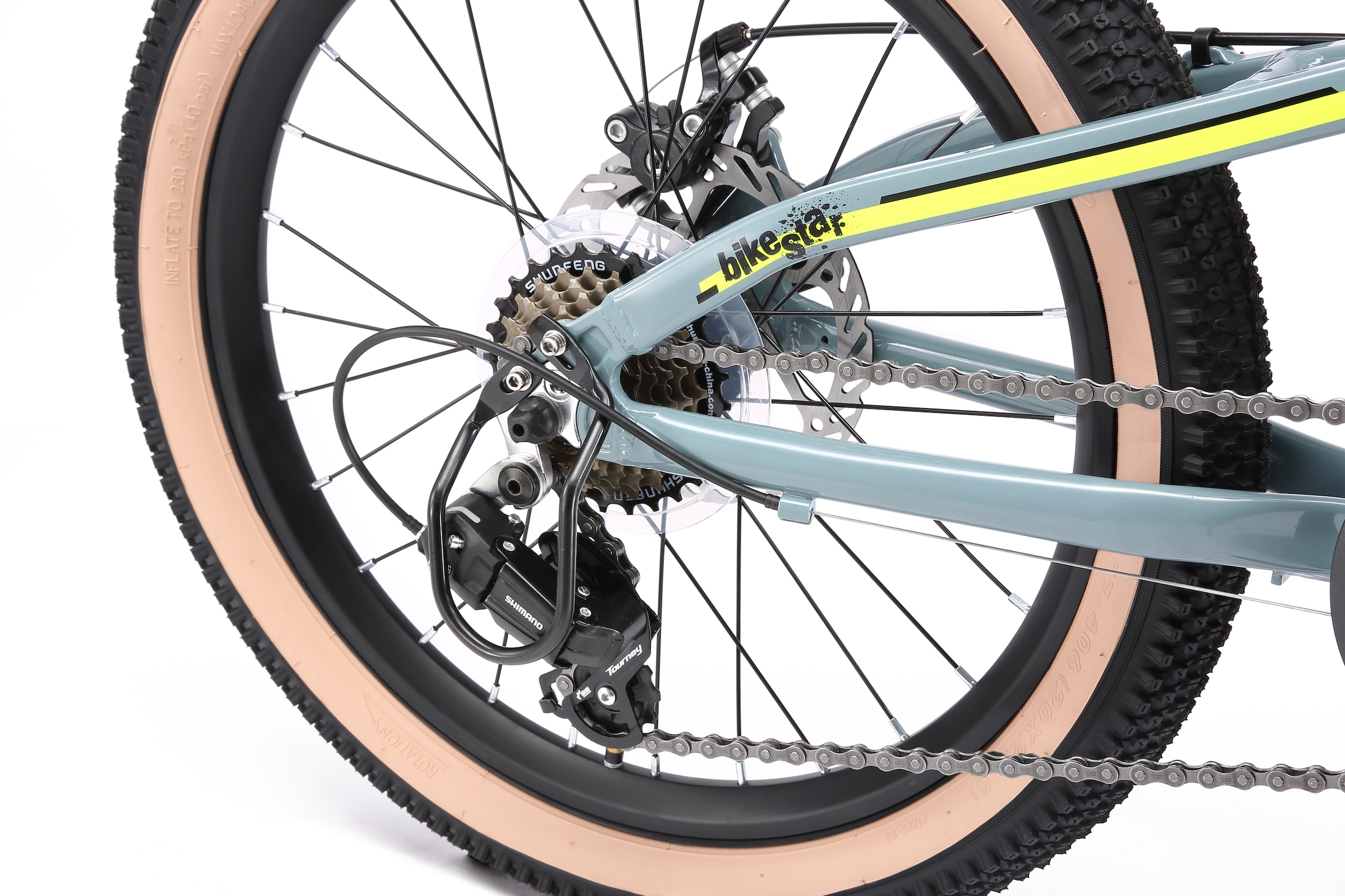 Bikestar Jugendfahrrad 7 Gang Shimano RDTY21 Schaltwerk Kettenschaltung