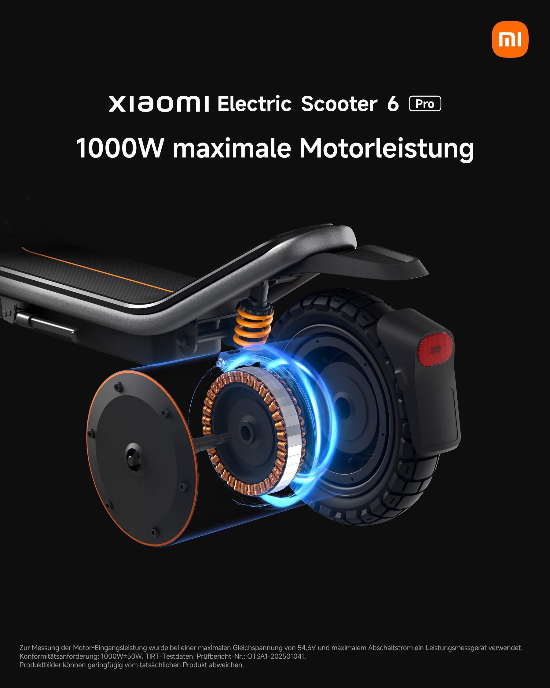 Xiaomi E-Scooter »Electric Scooter 6 Pro DE« 20 km/h 70 km
