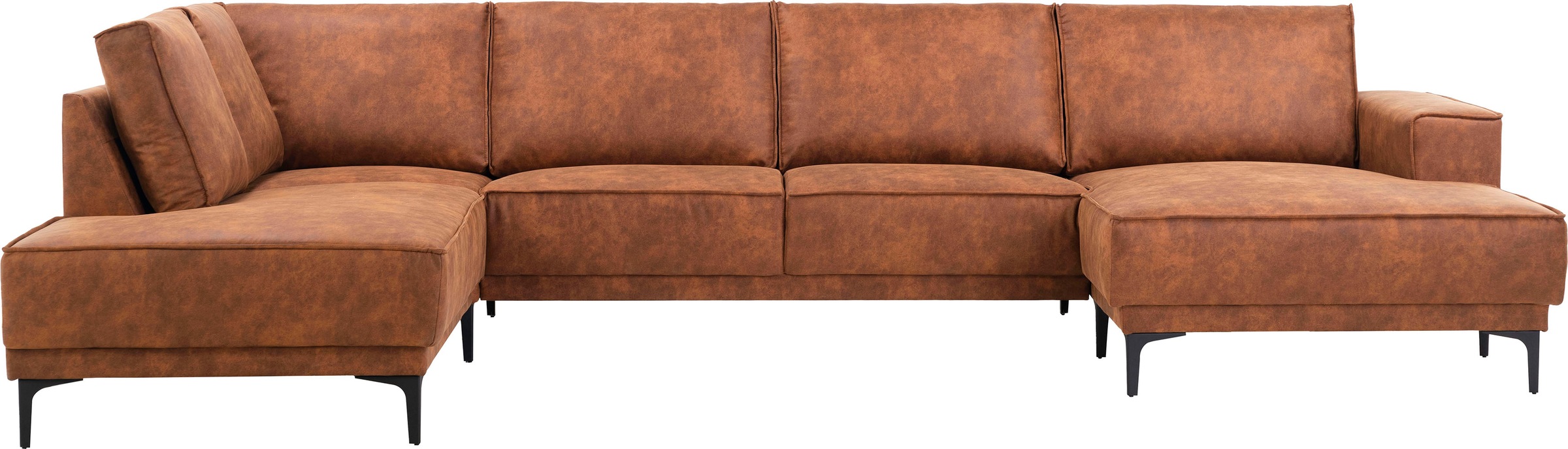 OTTO home Wohnlandschaft »XXL Sofa Oland, Struktur, Flachgewebe, Luxus-Micr günstig online kaufen