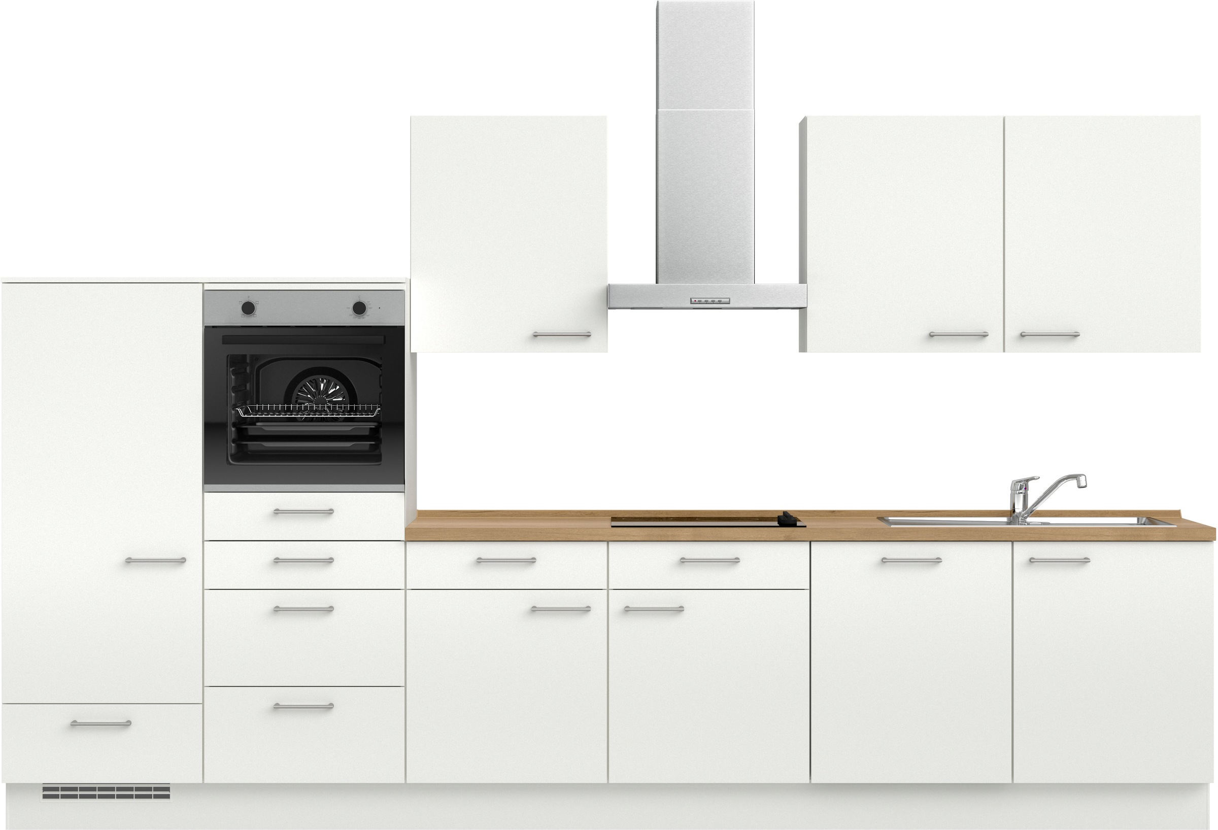 nobilia® Küchenzeile »"Laser I", Ausrichtung wählbar, Breite 360 cm« vormon günstig online kaufen