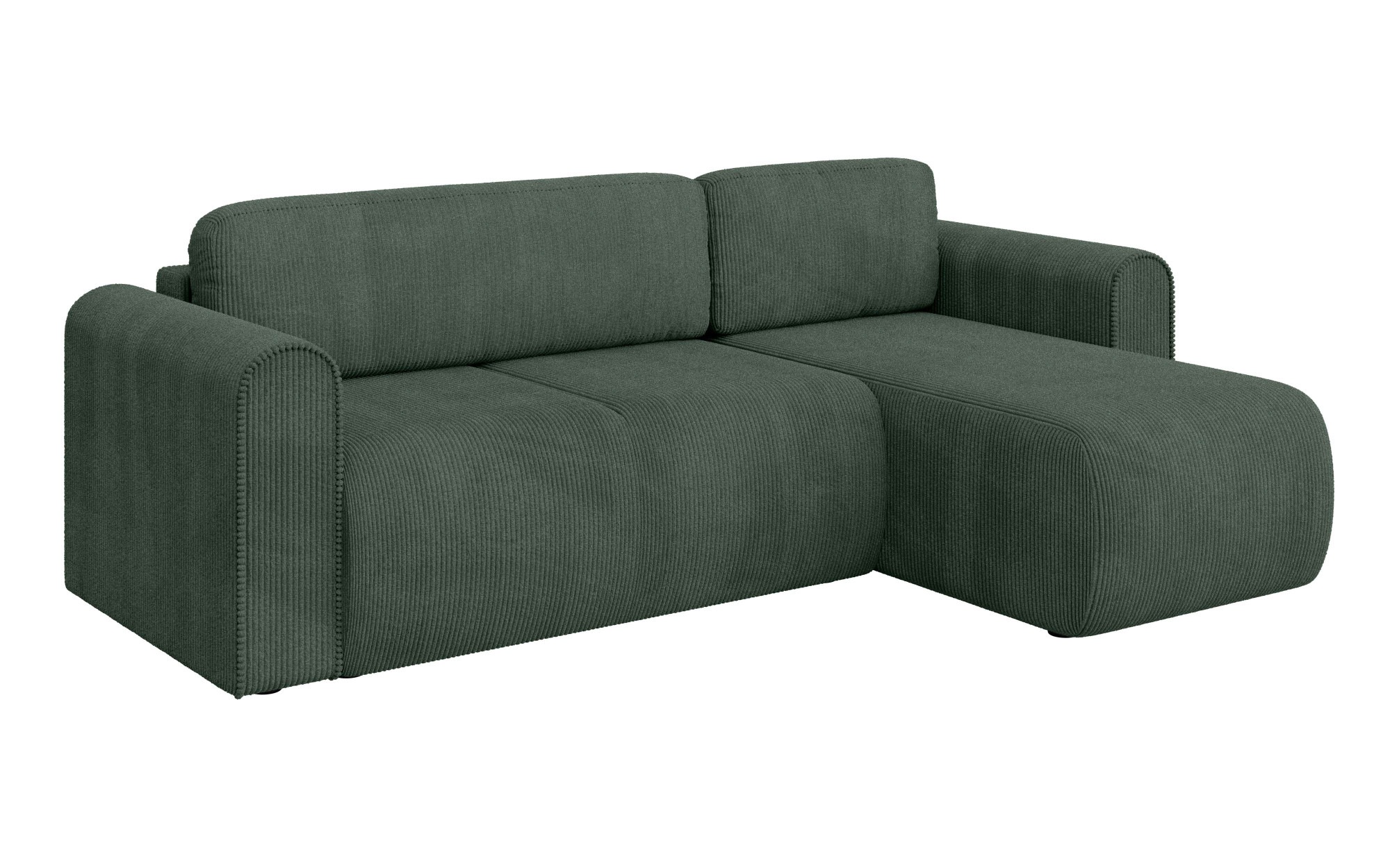 INOSIGN Ecksofa »Zacharia wahlweise Schlafsofa mit Bettkasten, B/T/H 250/166/86 cm«, L-Form mit Wellenunterfederung, Recamiere beidseitig montierbar