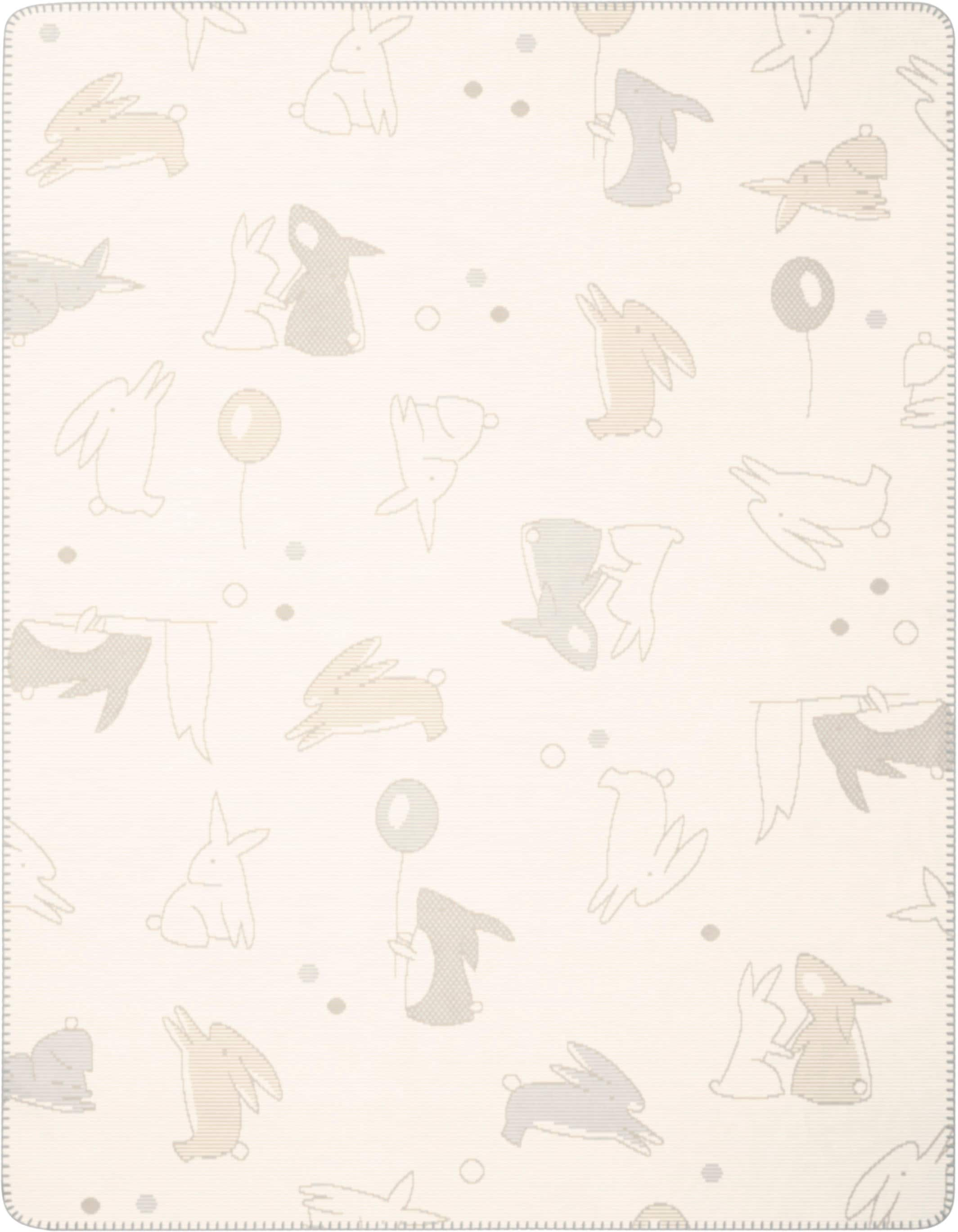 Biederlack Babydecke »Babydecke Littel Rabbits«, Babydecke Littel Rabbits m günstig online kaufen