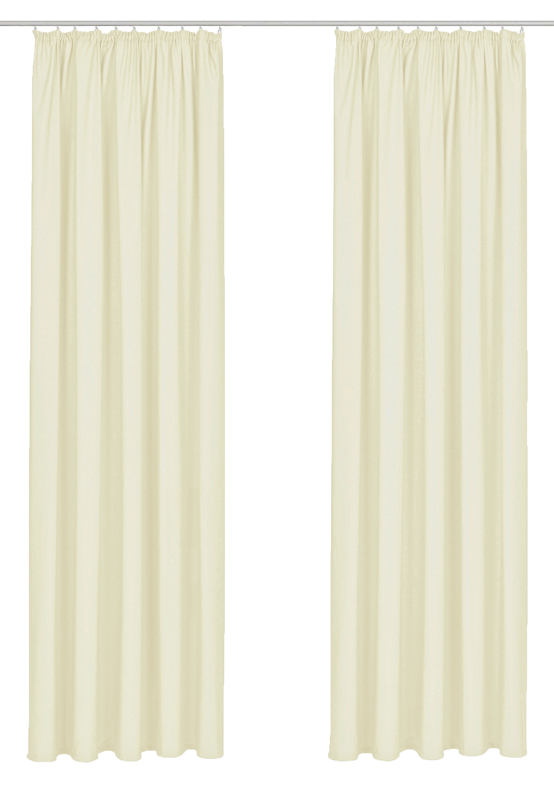 Bruno Banani Vorhang »Lagan«, (2 St.), 2-er Set, gewebt, Microfaser, versch. Größen, einfarbig, Bestseller
