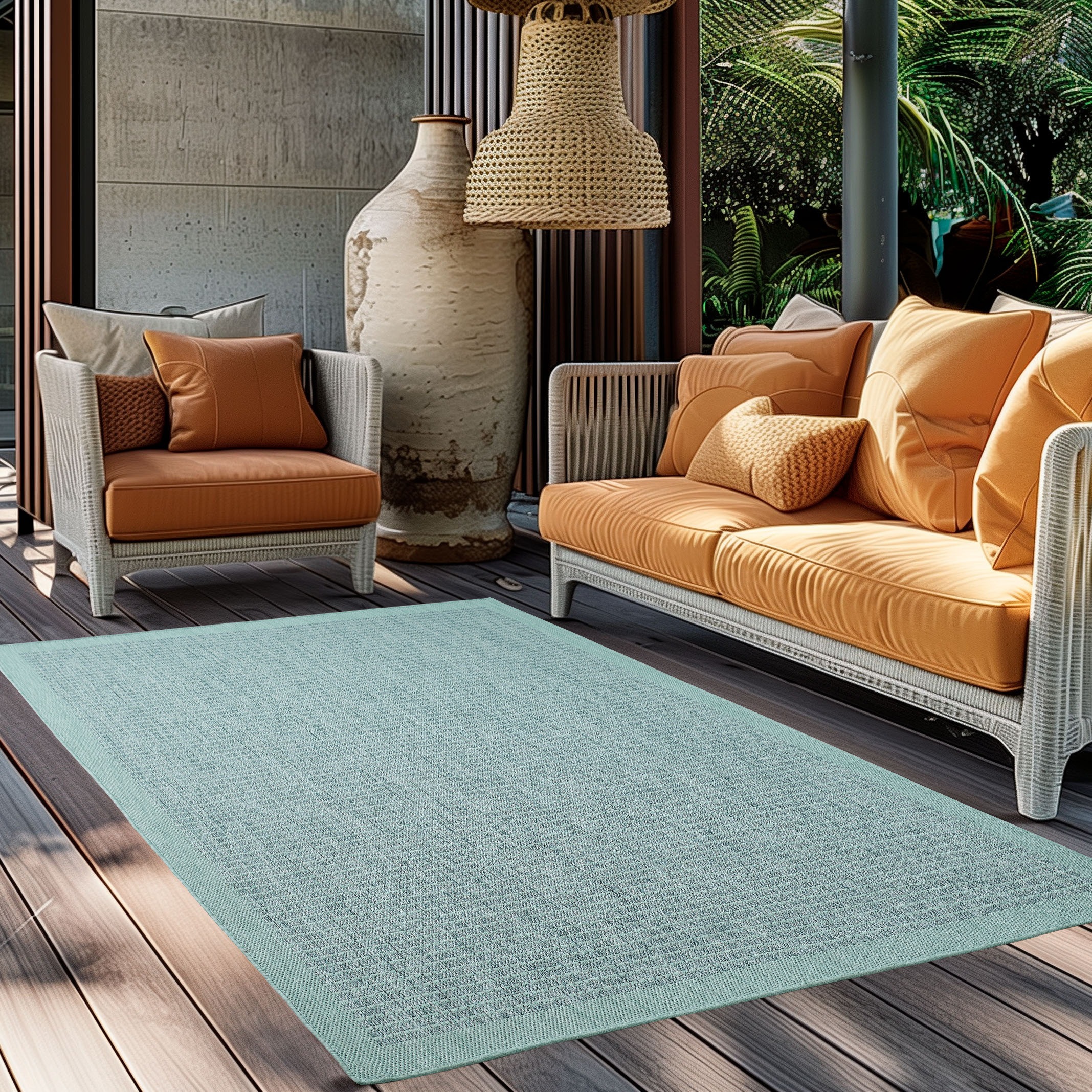 Ayyildiz Teppiche Outdoorteppich »Giza 1410« Rechteckig 3 Mm Höhe Läufer, In- Und Outdoor, Wetterfest, Wasserabweisend, Robust
