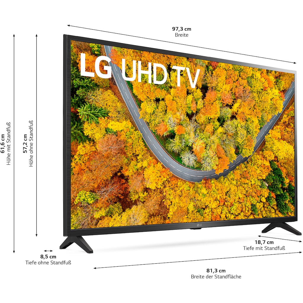 LG LCD-LED Fernseher »43UP75009LF«, 108 cm/43 Zoll, 4K Ultra HD, Smart-TV, LG Local Contrast-HDR10 Pro