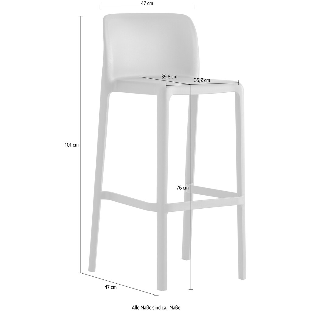 connubia Barhocker »Bayo«, (Set, 2 St.)