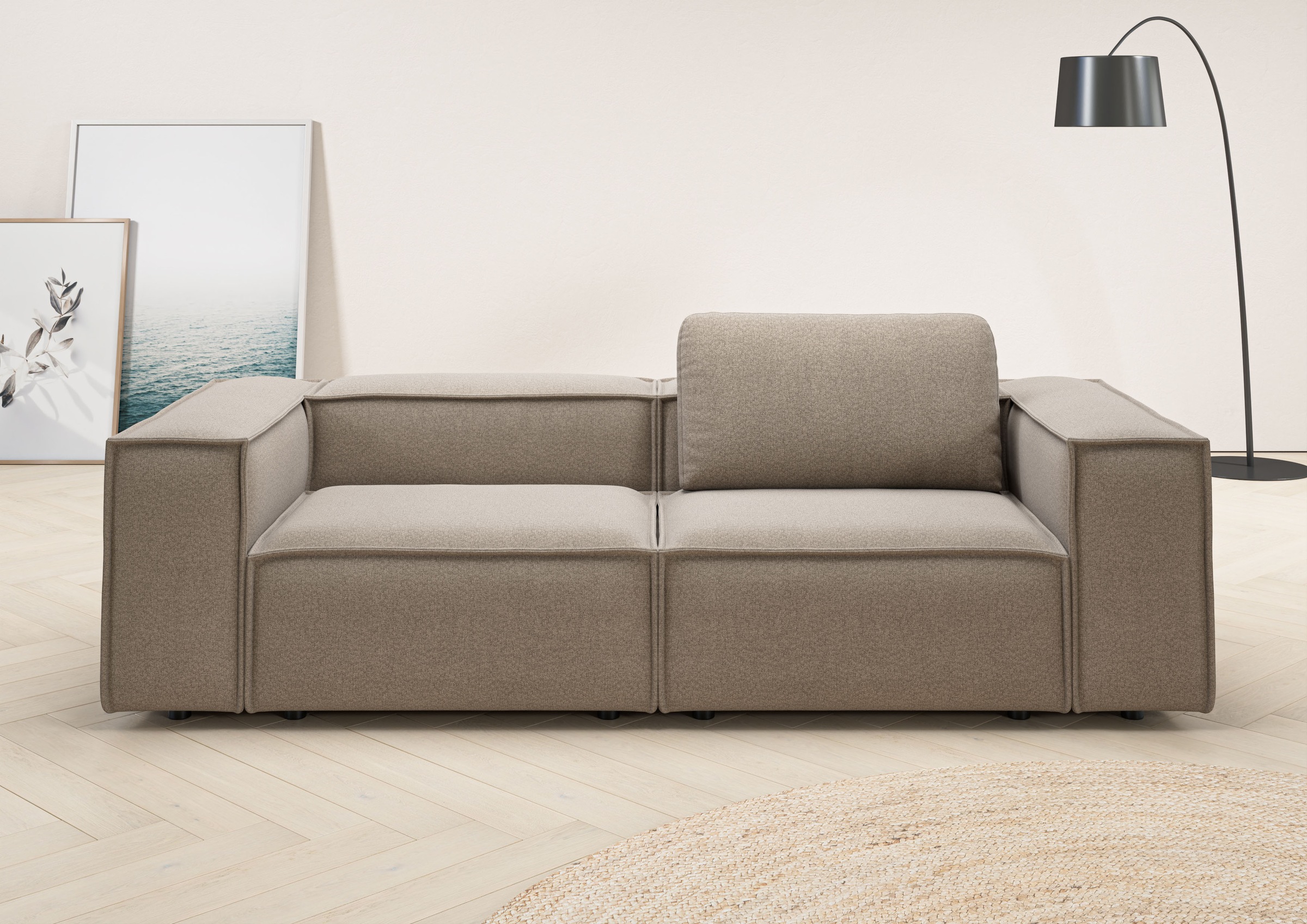 Home affaire 2-Sitzer »Watertown, modernes Sofa 246 cm breit, auch in Feinc günstig online kaufen