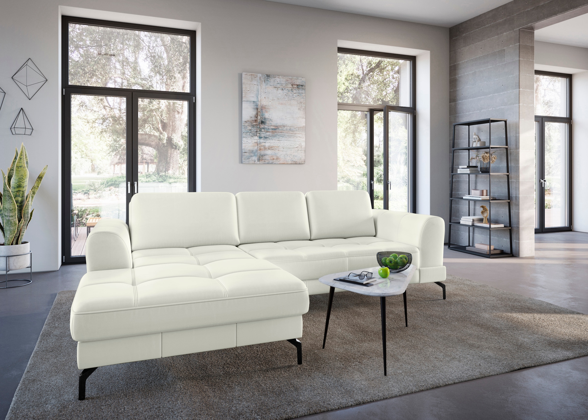 sit&more Ecksofa »Bendigo L-Form«, inklusive Sitztiefenverstellung, Bodenfr günstig online kaufen