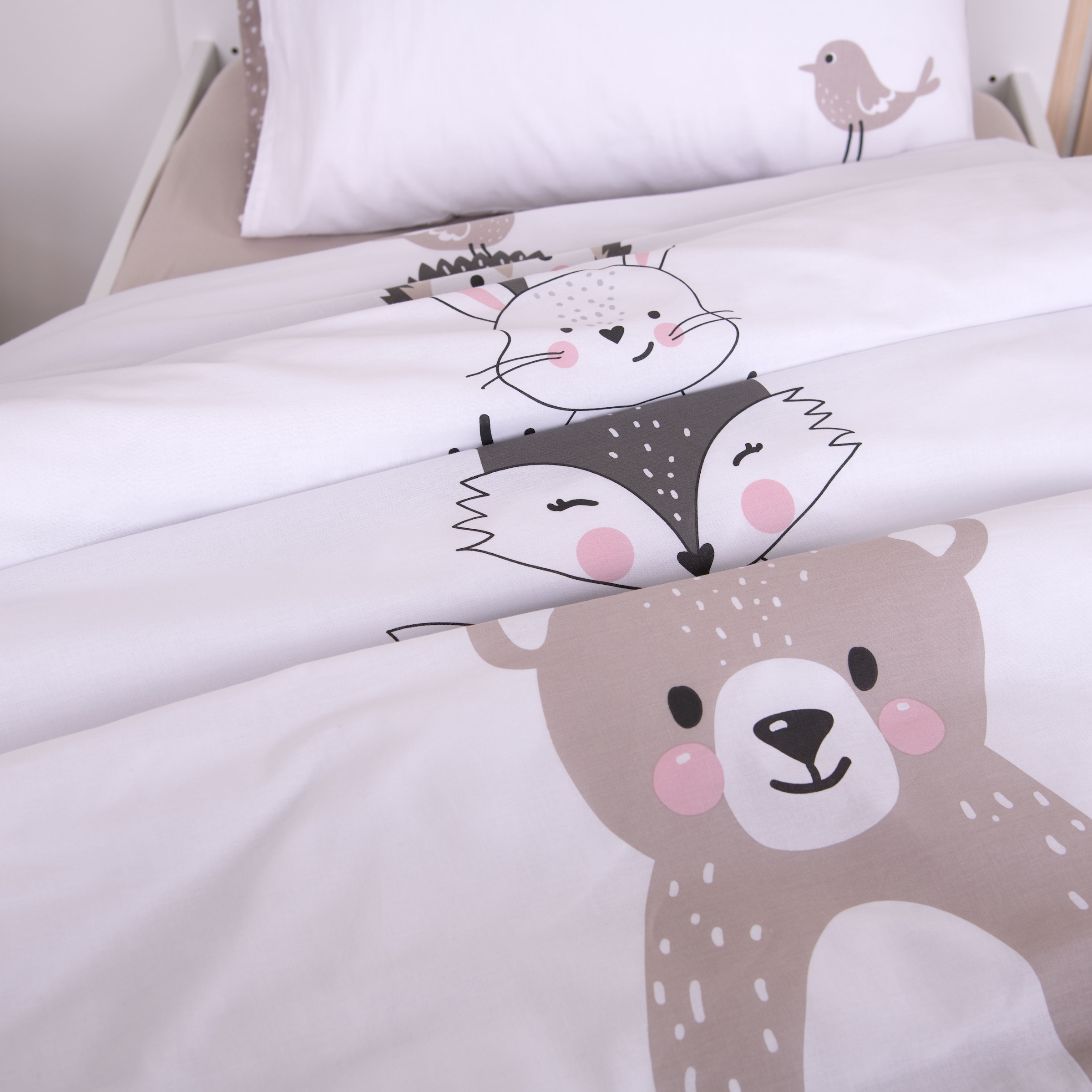 Baby Best Babybettwäsche »babybest Woodland Crew« 1 Stk. tlg. mit Wendefunktion