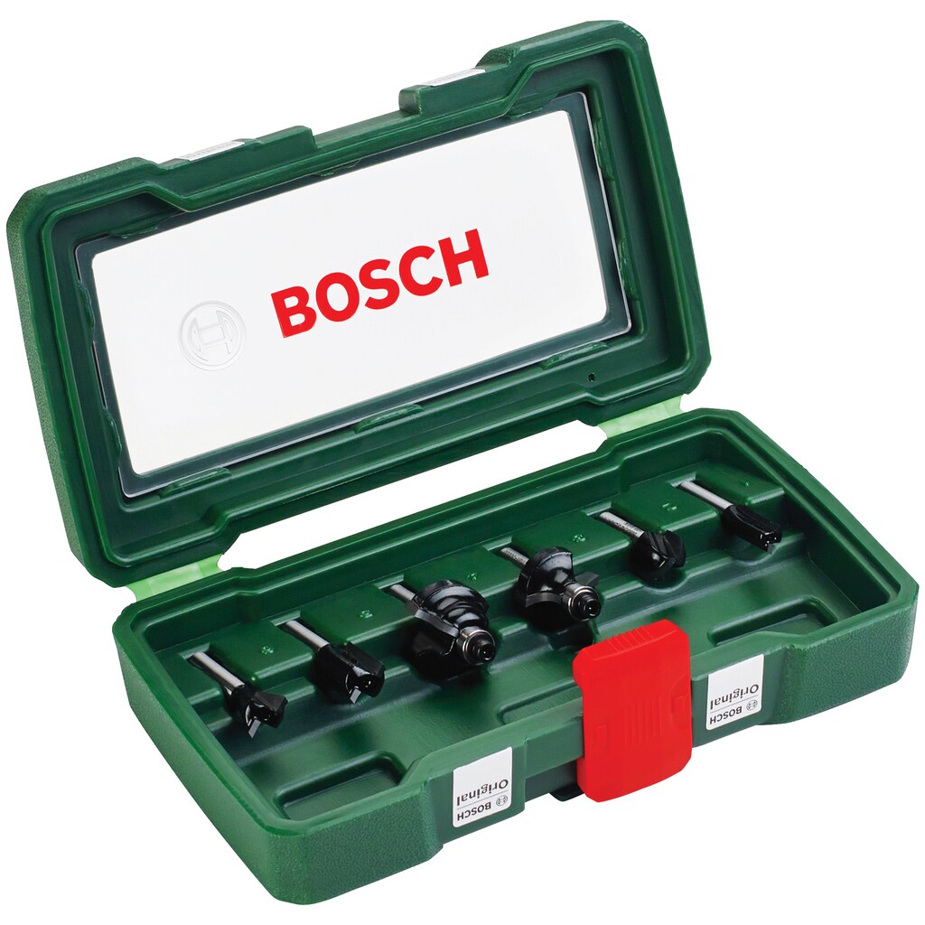 Bosch Home & Garden Fräsbohrer, (Set, 6 tlg.), HM-Fräser 6 mm Schaft