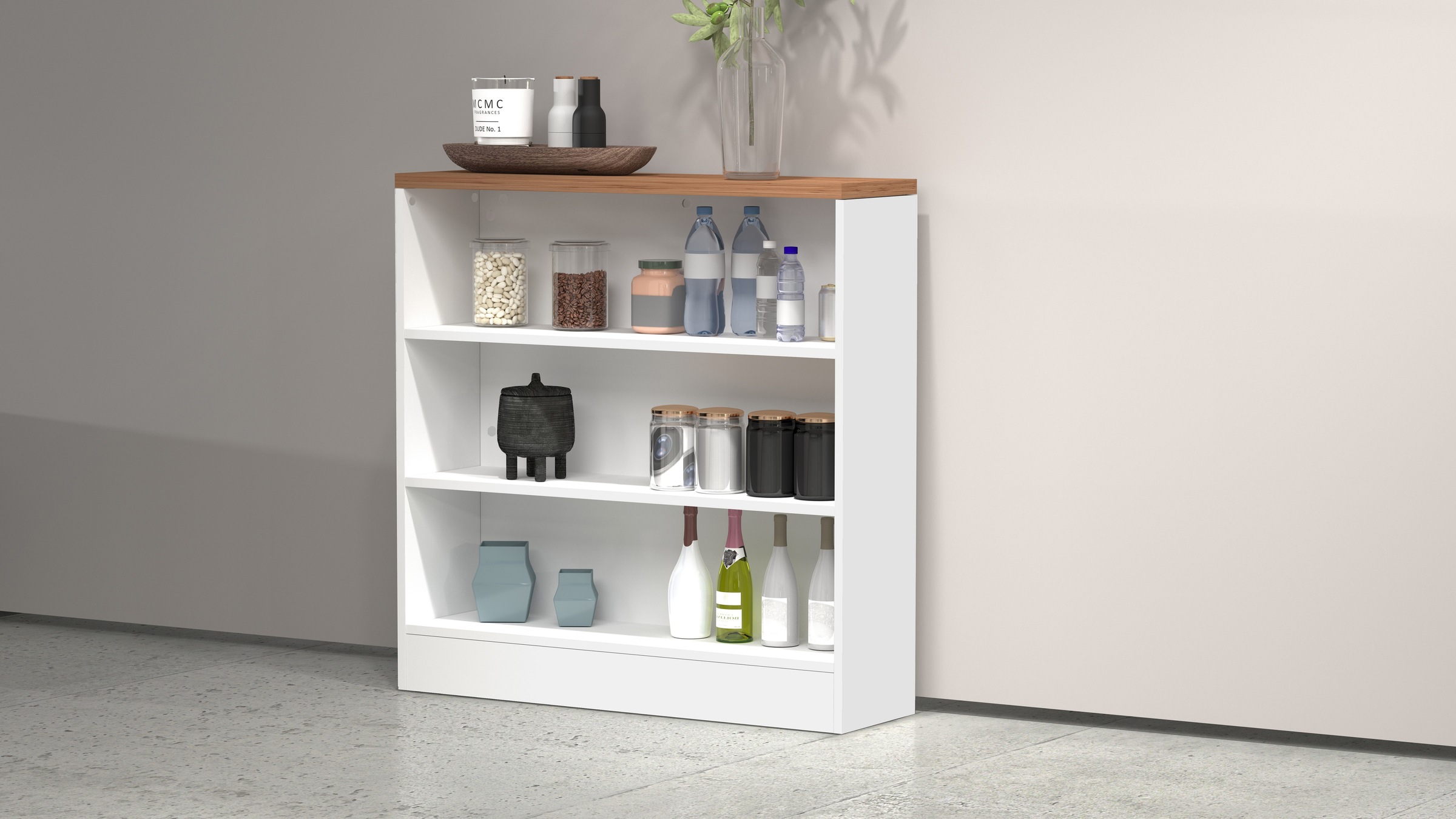 KOCHSTATION Küchenregal »Sole,Regal,Standregal,Küchenregal,Ablageregal«, Ko günstig online kaufen