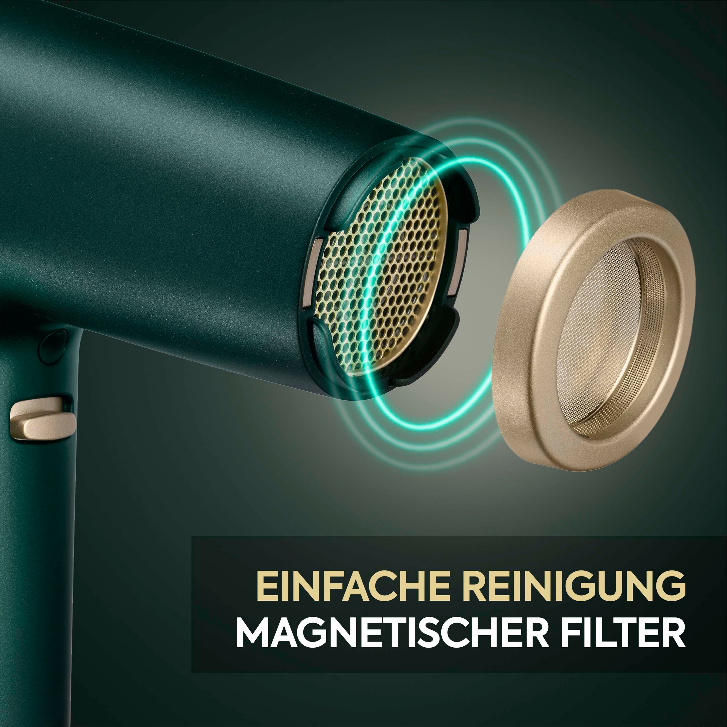 BaByliss Haartrockner »Air Power Pro D6555DE« 1.600 W 3 Aufsätze Hochgeschwindigkeits-Digitalmotor , Leicht, Föhn mit 3 Aufsätzen