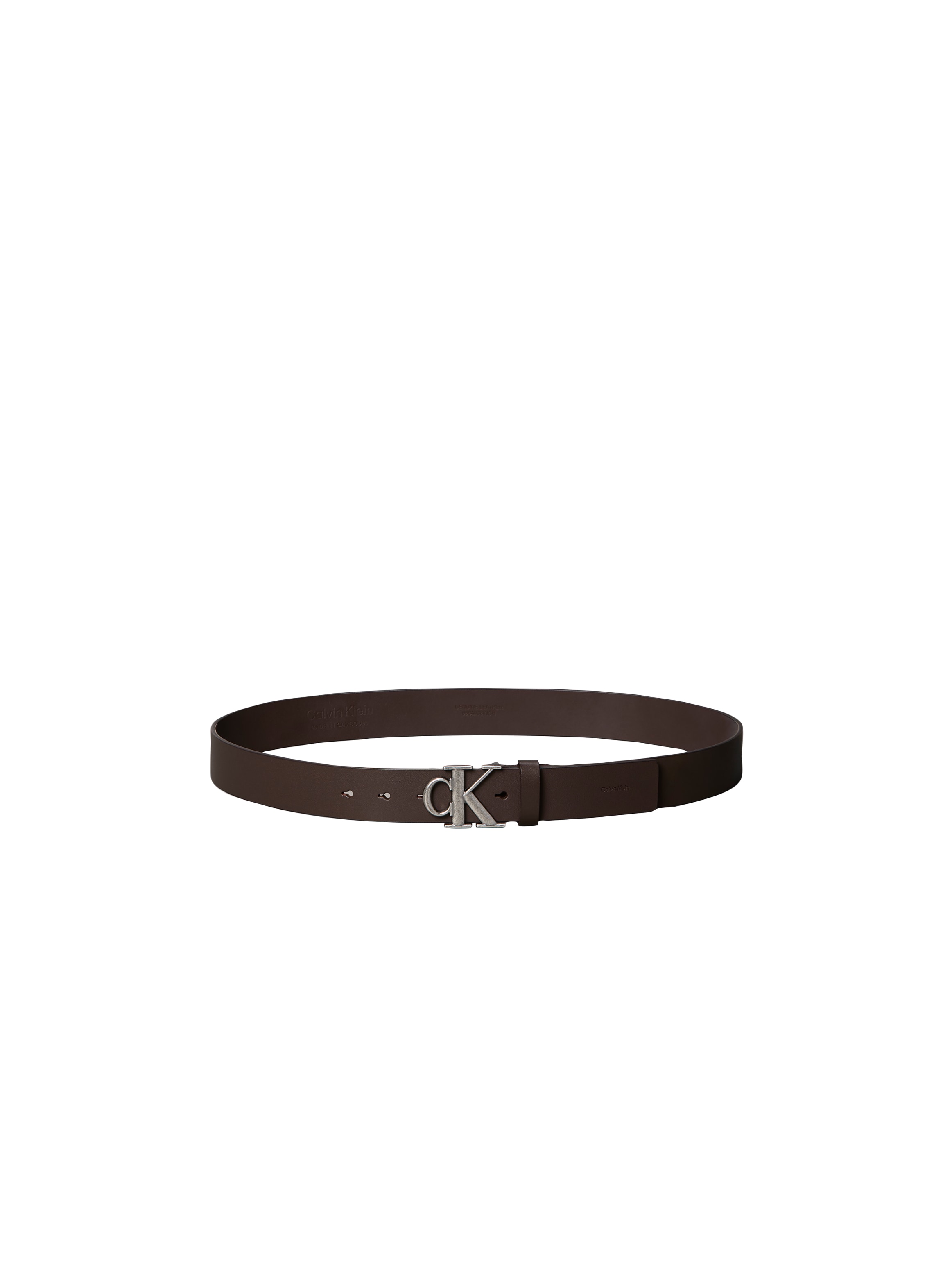 Calvin Klein Jeans Ledergürtel »CK BUCKLE SMOOTH 35MM« Größenverstellbar mit Metallschließe