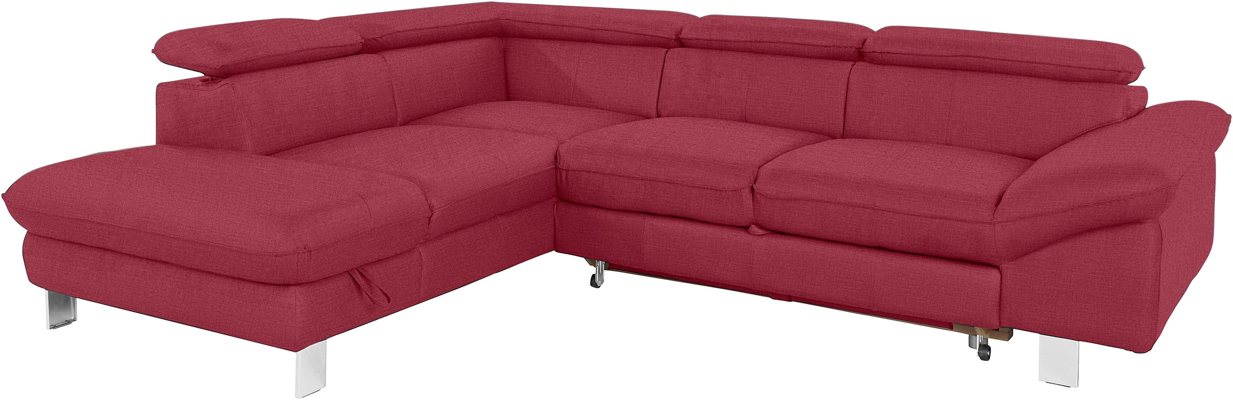 COTTA Ecksofa »Driver L-Form«, mit Kopfteilverstellung, wahlweise mit Bettfunktion & Bettkasten