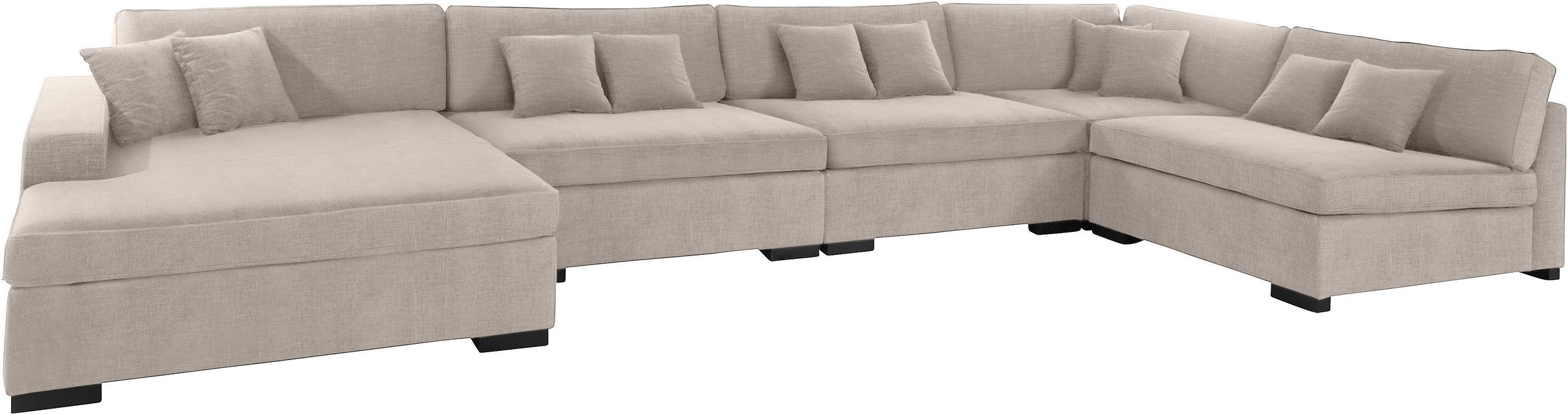 Guido Maria Kretschmer Home&Living Wohnlandschaft »Skara XXL U-Form«, Lounge-Sofa XXL mit Federkern-Polsterung, in vielen Bezugsvarianten