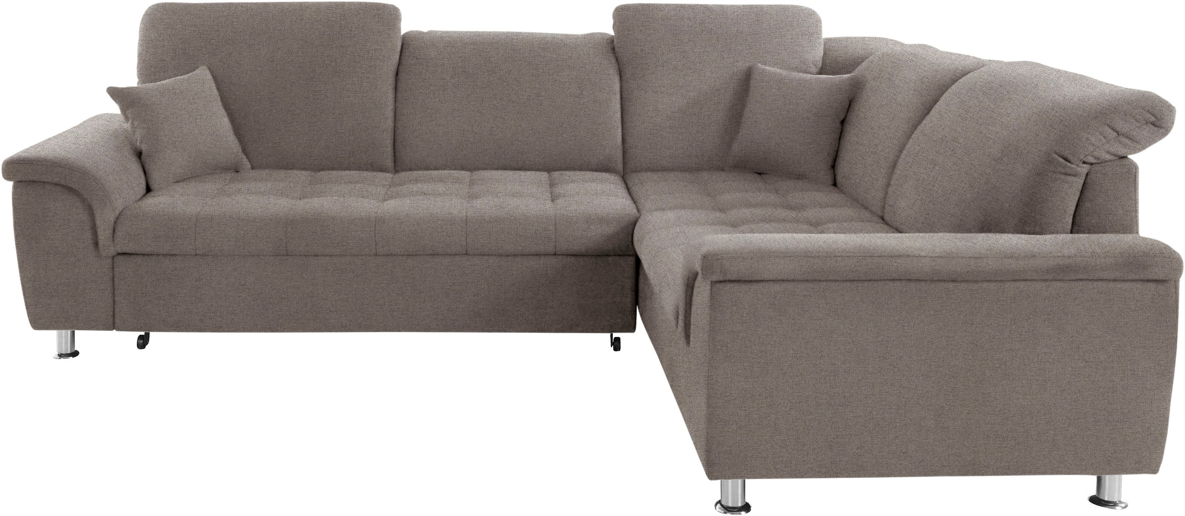 DOMO collection Ecksofa »Franzi L-Form«, wahlweise mit Kopfteilverstellung (dann Breite: 275 cm)
