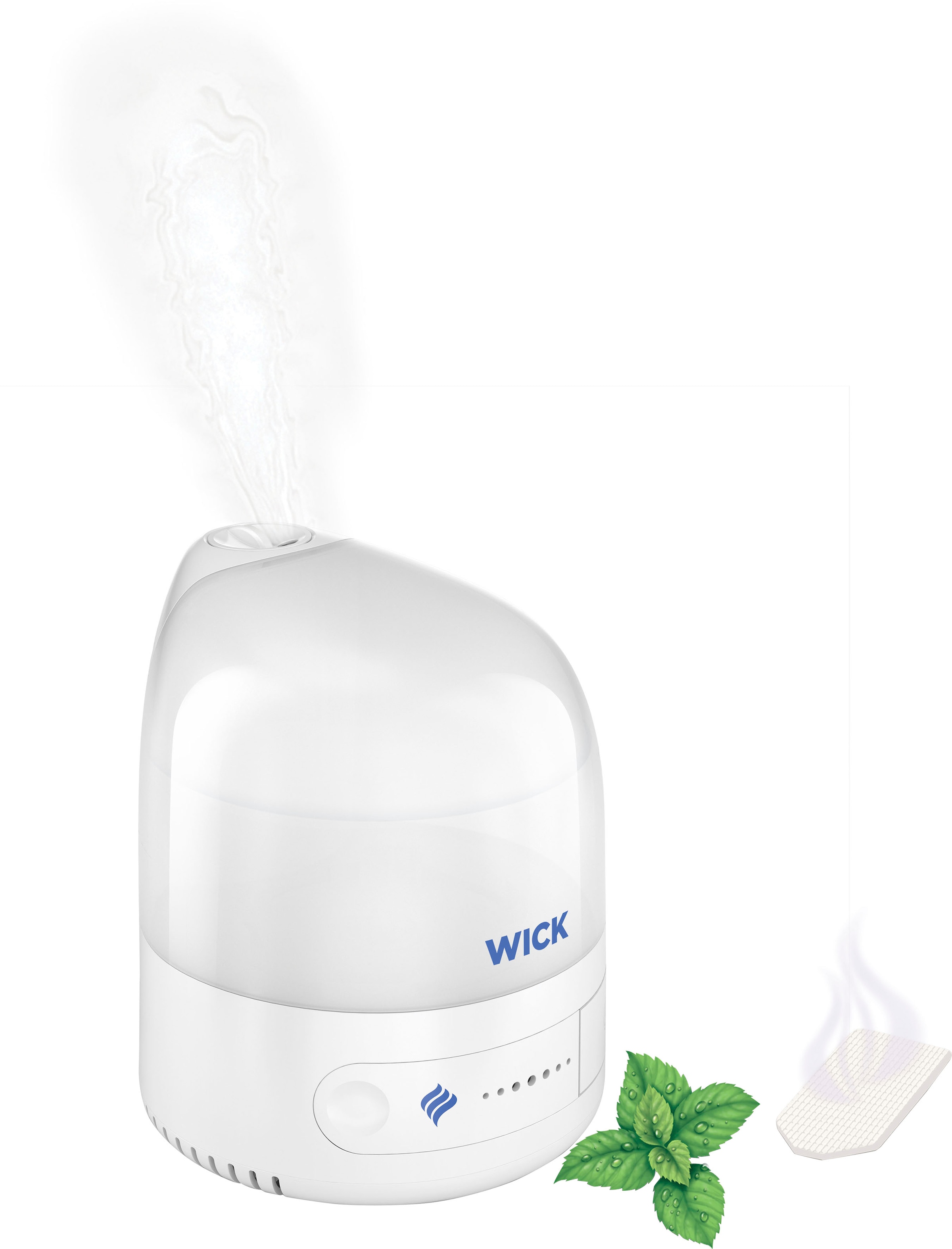 WICK Luftbefeuchter »Persönlicher Kaltluft-Ultraschall-Luftbefeuchter - WUL510« 0,7 l Wassertank UNSER KLEINSTER LUFTBEFEUCHTER: Kompakt, intuitiv, einfach zu bedienen