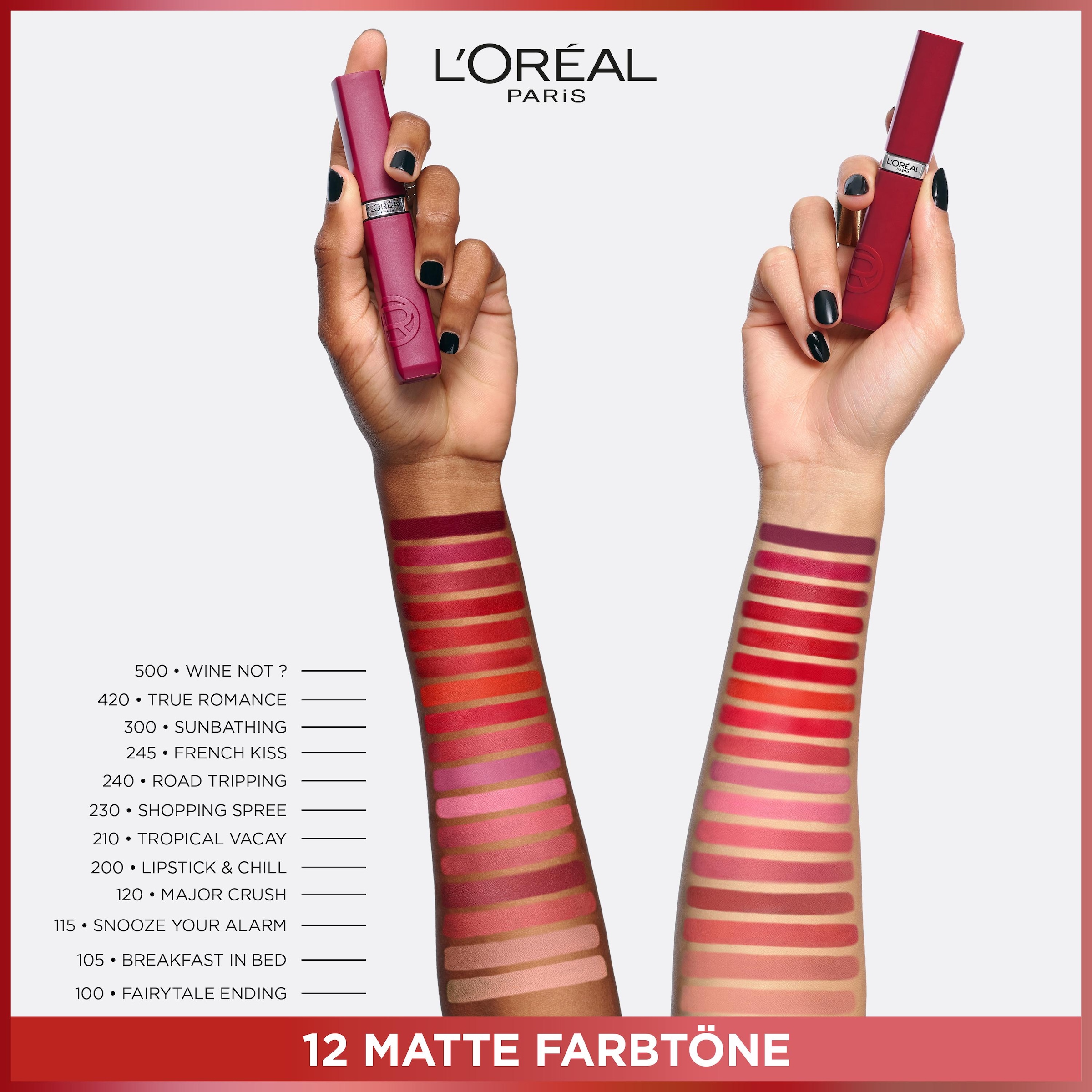 L'ORÉAL PARIS Lippenstift »L'Oréal Paris Infaillible Matte Resistance«, mit natürlichen Inhaltstoffen