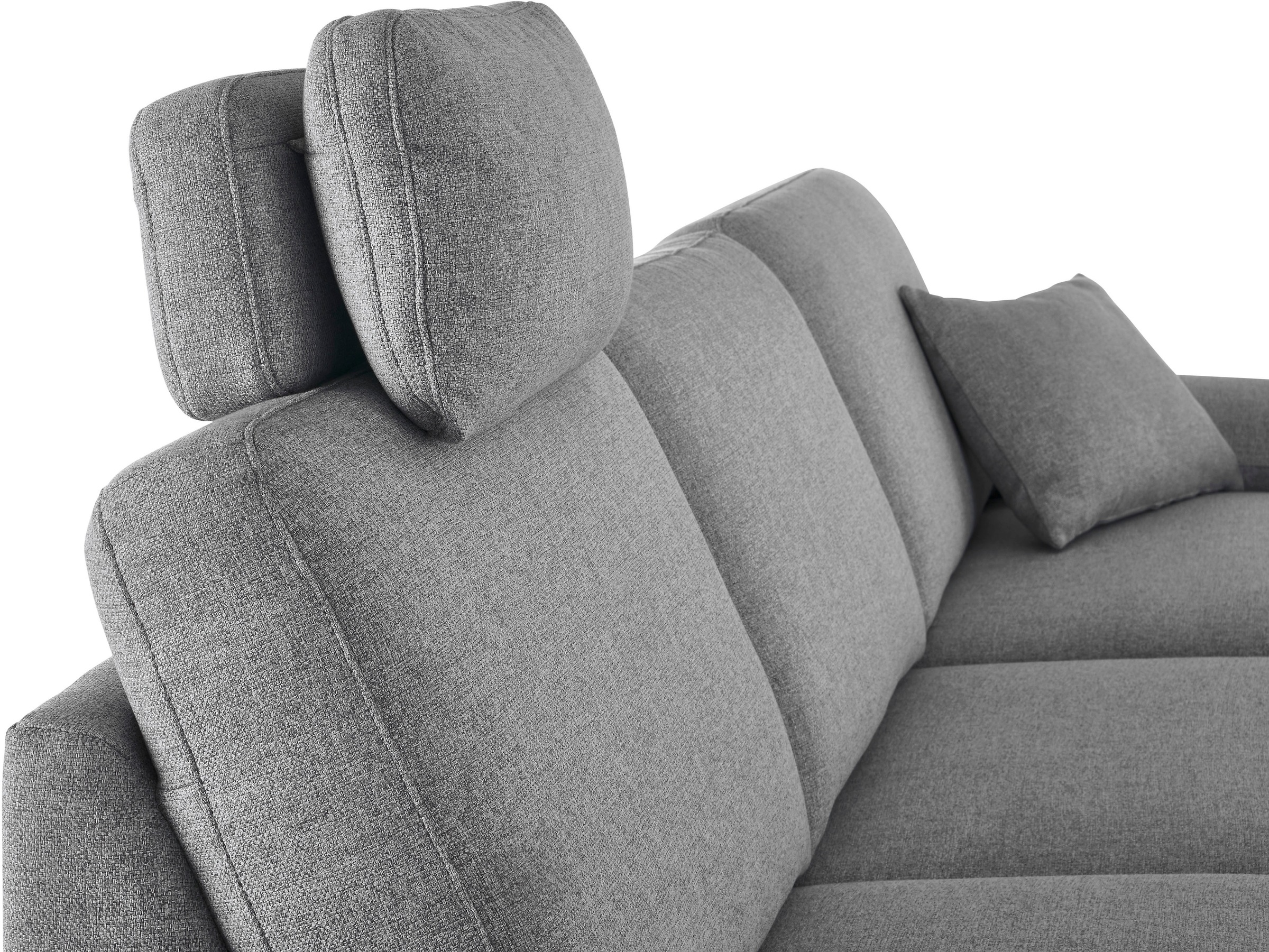 3C Candy Ecksofa »Mainau L-Form«, Relaxfunktion im 1,5-Sitzer, motorische Schlaffunktion in Longchair