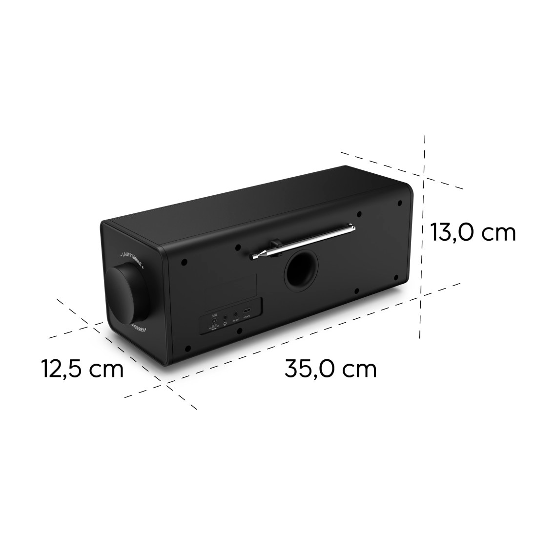 Hama Digitalradio (DAB+) »Digitalradio mit DAB DAB+ FM Bluetooth und Wecker« ( Digitalradio (DAB+) 10 W) 4,3 Zoll TFT-Farbdisplay, große Tasten, Direktwahltasten