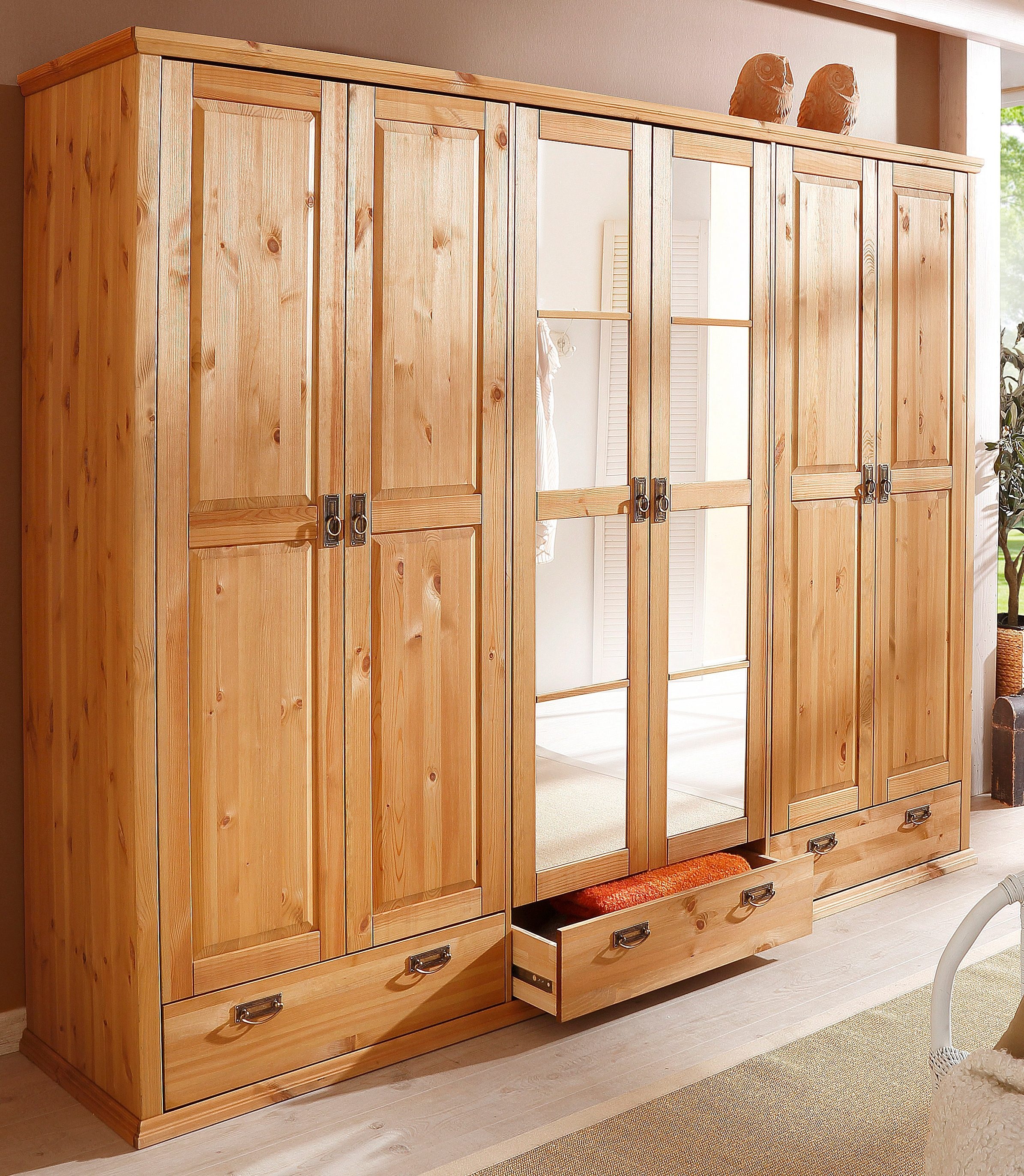 Home affaire Kleiderschrank "Madrid" 3 Breiten: 90/164/245 cm H/T ca.190/59 günstig online kaufen