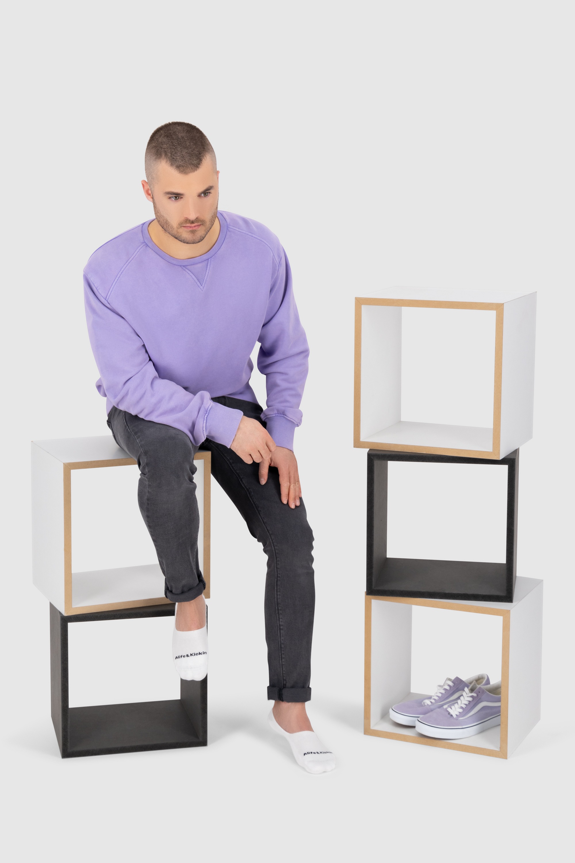 Alife & Kickin Füßlinge »Herren 6 PACK - RomanAK«, (Spar-Set), Füßlinge, Sneakersocken aus Baumwolle mit rutschfesten Silikonstreifen