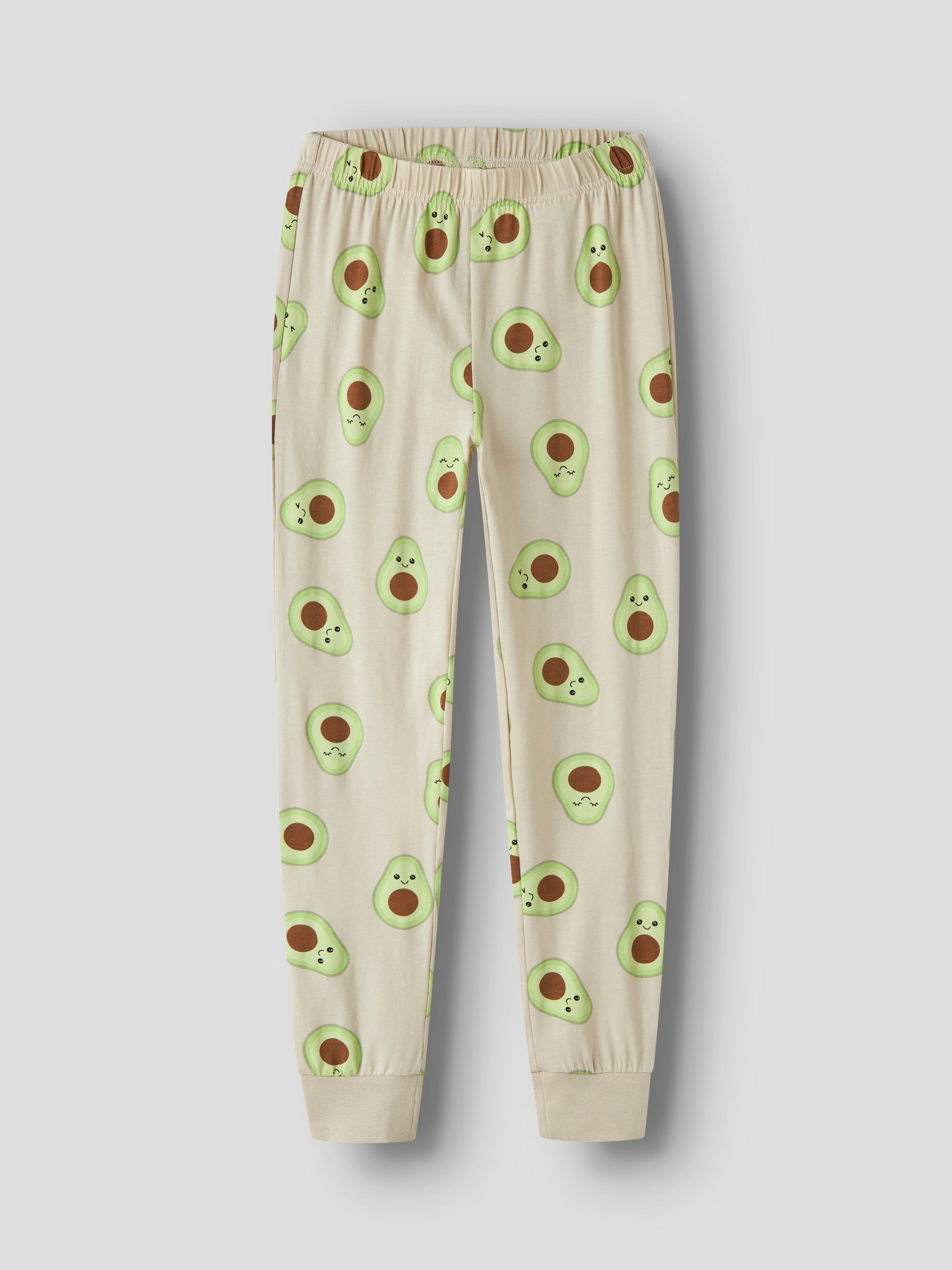 Name It Schlafanzug »NKFNIGHTSET OATMEAL AVOCADO NOOS« Set, 2 tlg. im lustigen Avocado-Alloverprint