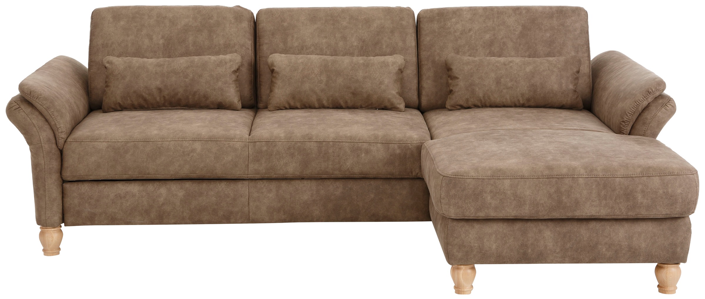 Home affaire Ecksofa »Palace L-Form«, incl. Sitztiefenverstellung, wahlweise mit Bettfunktion und Stauraum