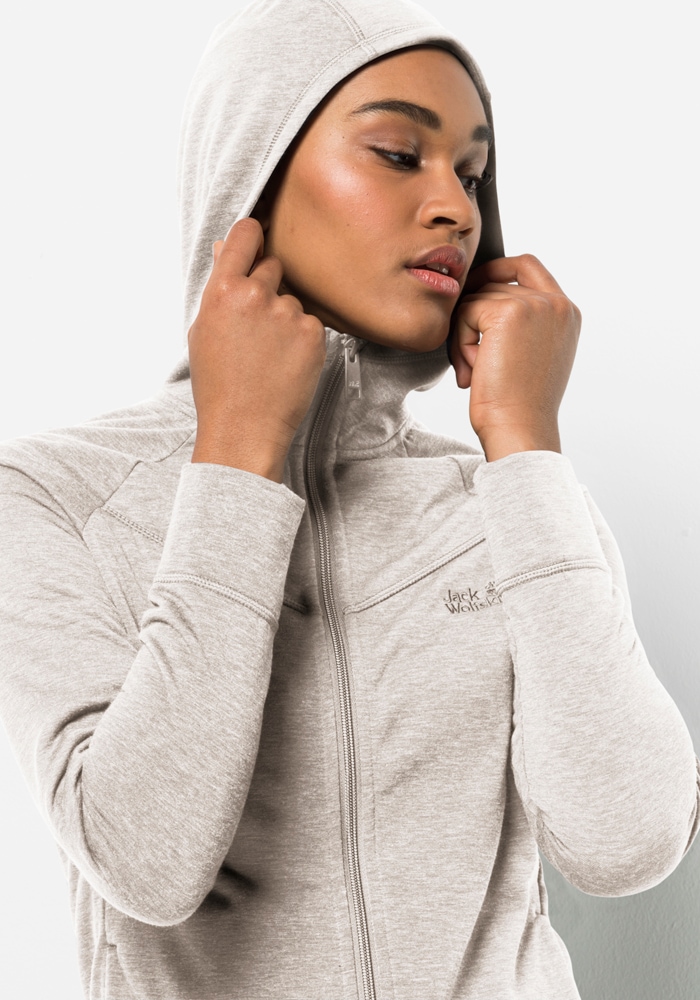 Jack Wolfskin Fleecejacke »WALDSEE HOODED JKT W«, mit Kapuze
