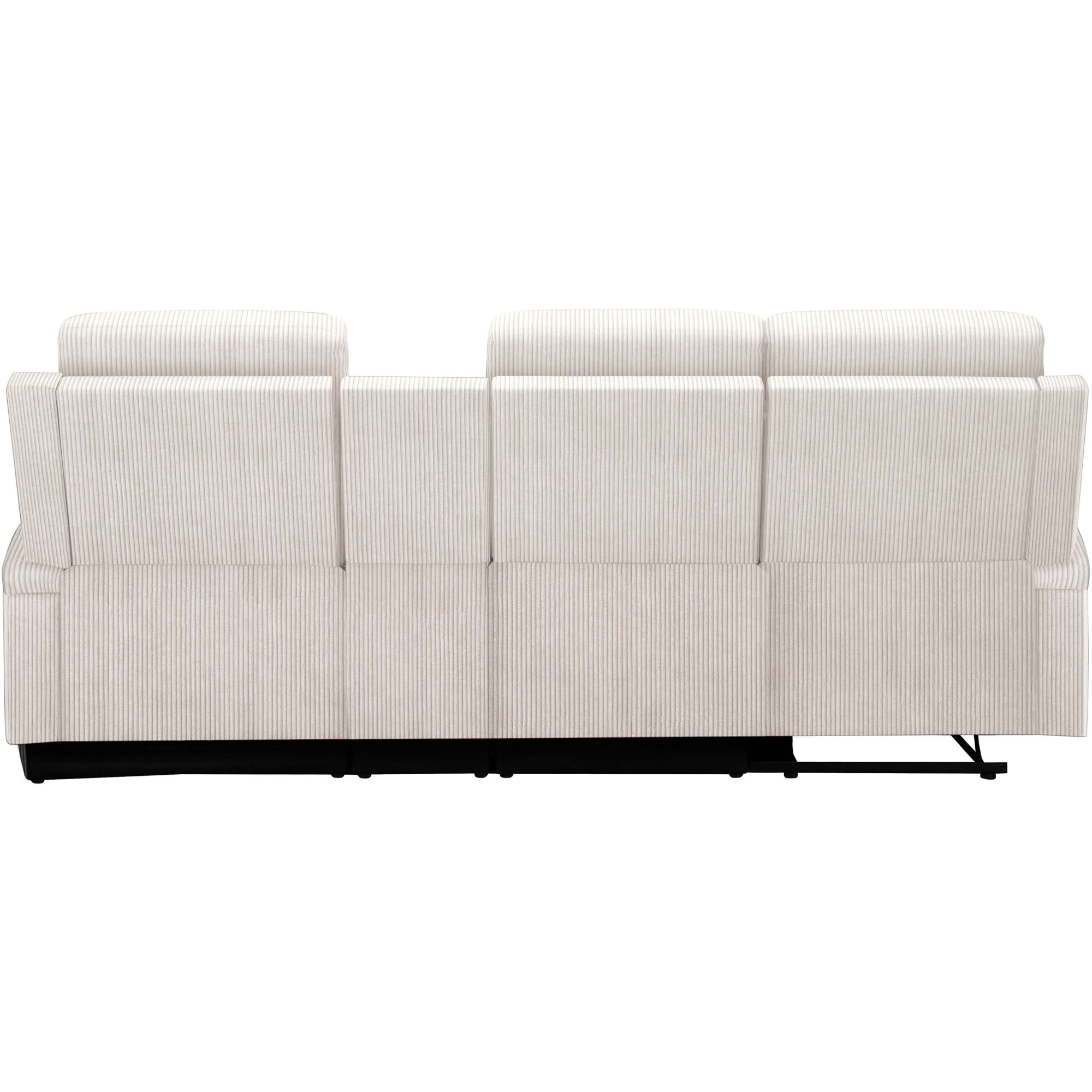 Home affaire Ecksofa »NAPORI Multimediasofa, 3er Kinosessel XXL, L-Form, Cord«, Kinosofa mit Relaxfunktion, Getränkehalter, Staufach und Staukasten