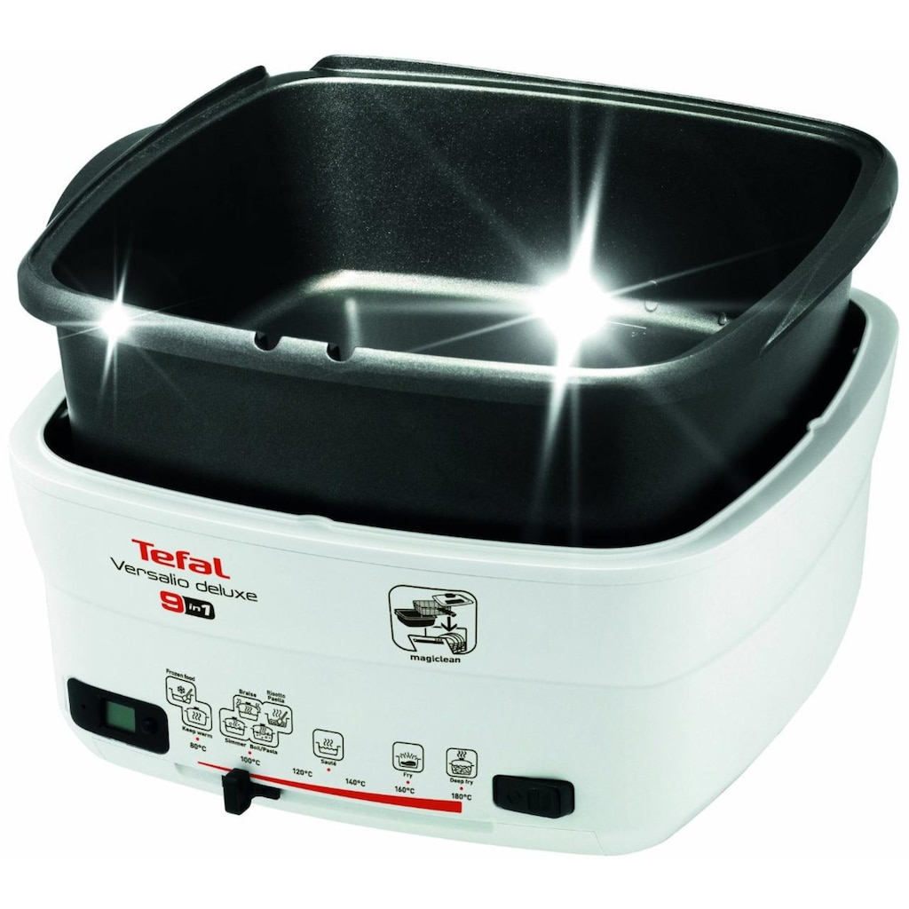 Tefal Fritteuse »FR4950 Versalio Deluxe«, 1600 W, Kapazität 1,3 kg, inkl. Pfannenwender, regelbare Temperatur, Timer