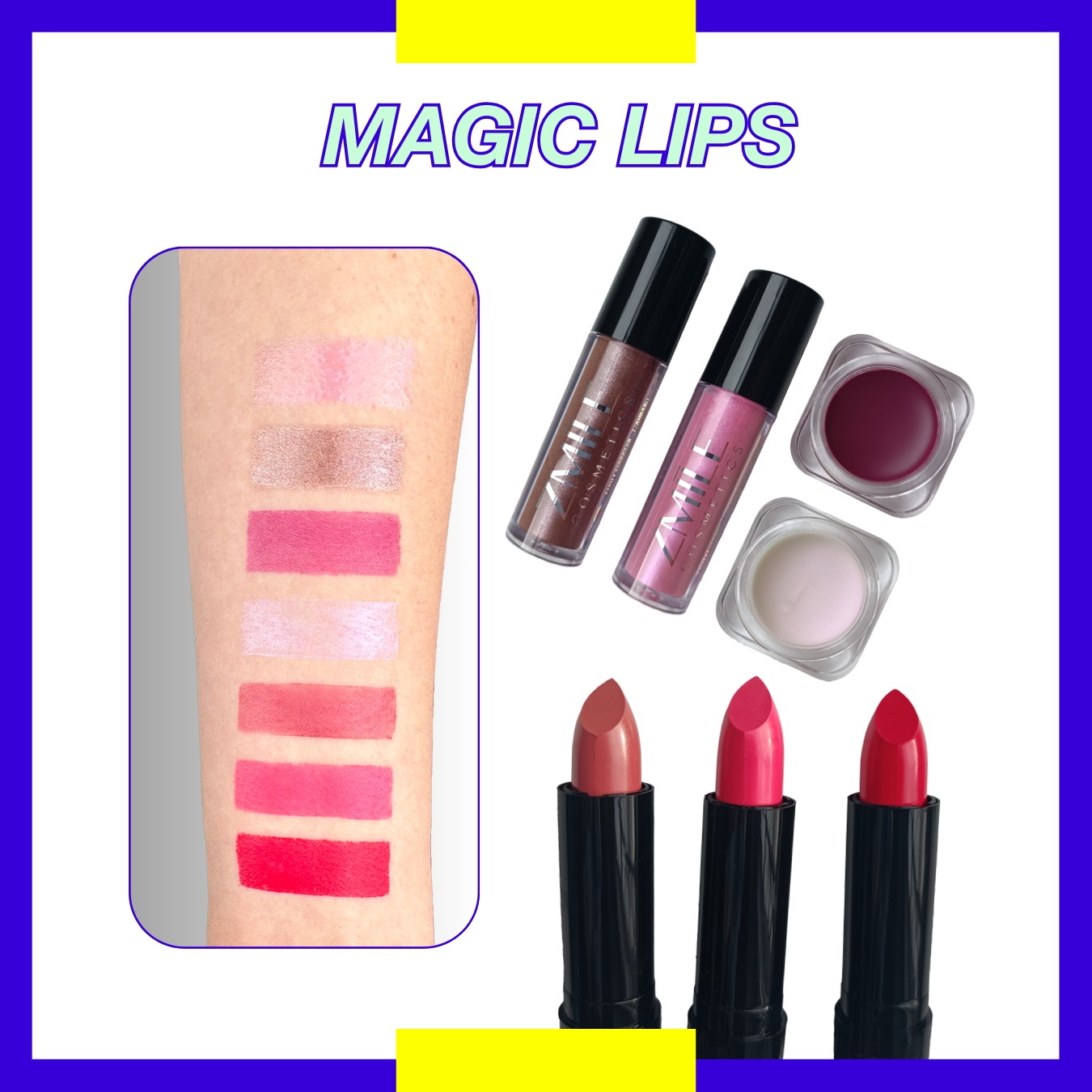 ZMILE COSMETICS Kosmetik-Koffer »Acrylic«, (42 tlg.), vegane Kosmetik
