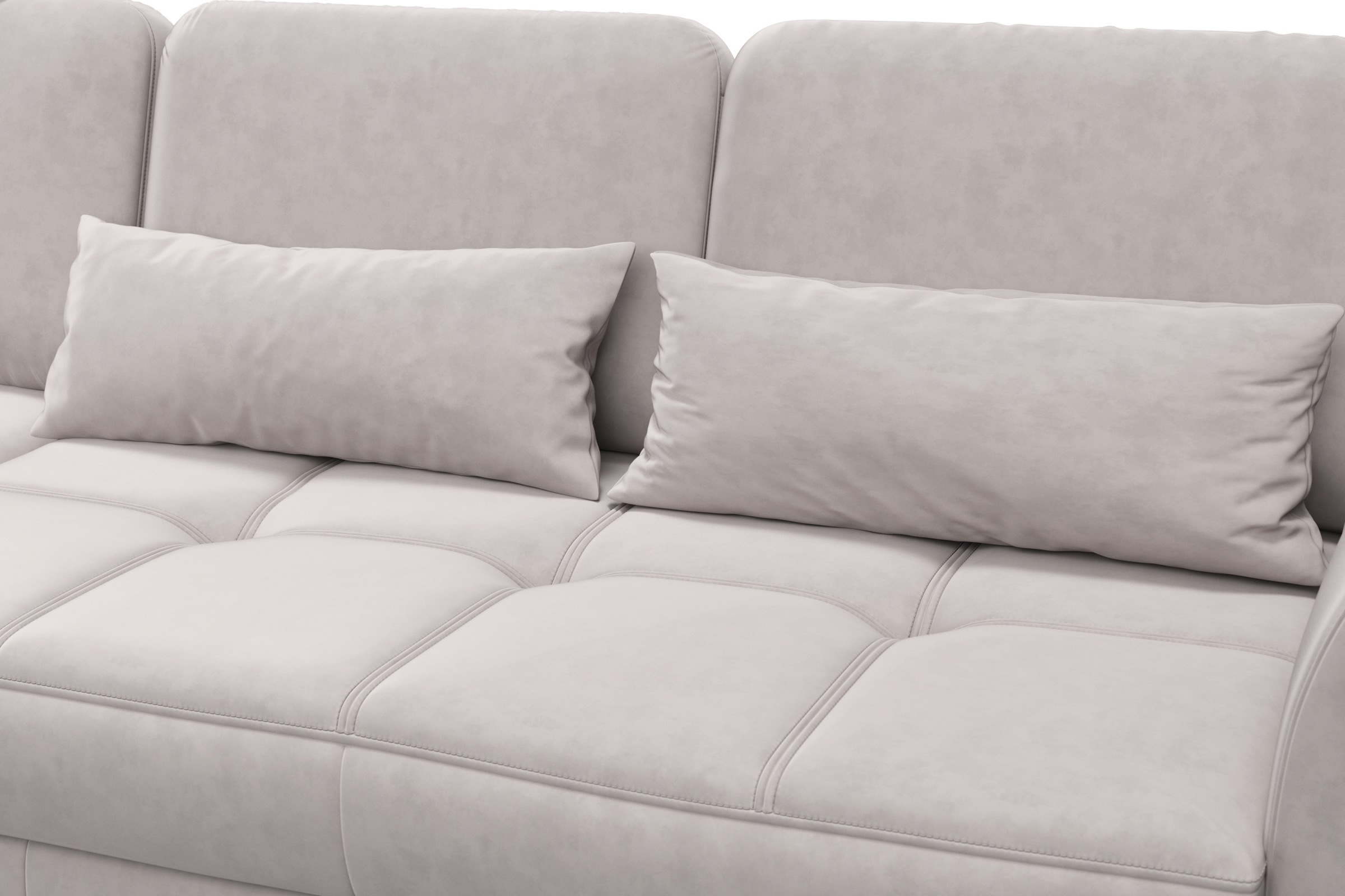 sit&more Ecksofa »Bendigo L-Form«, inklusive Sitztiefenverstellung, Bodenfreiheit 12 cm, in 2 Fußfarben